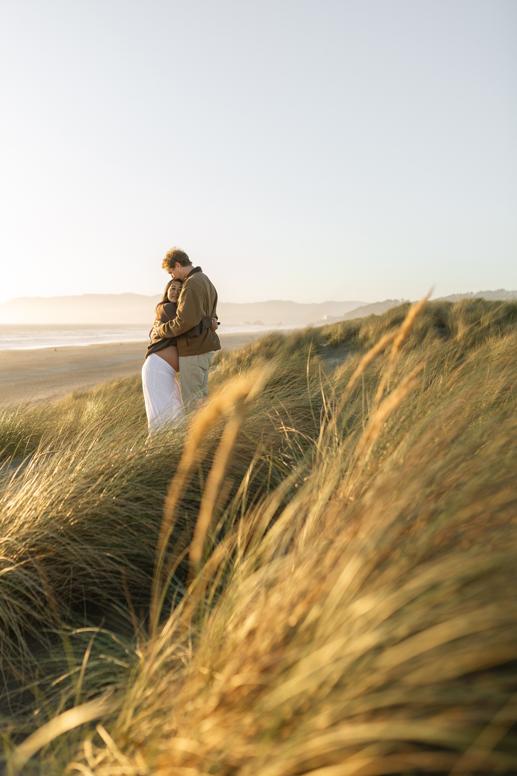 Bay Area Maternity Sunset Photo Session at Ocean Beach