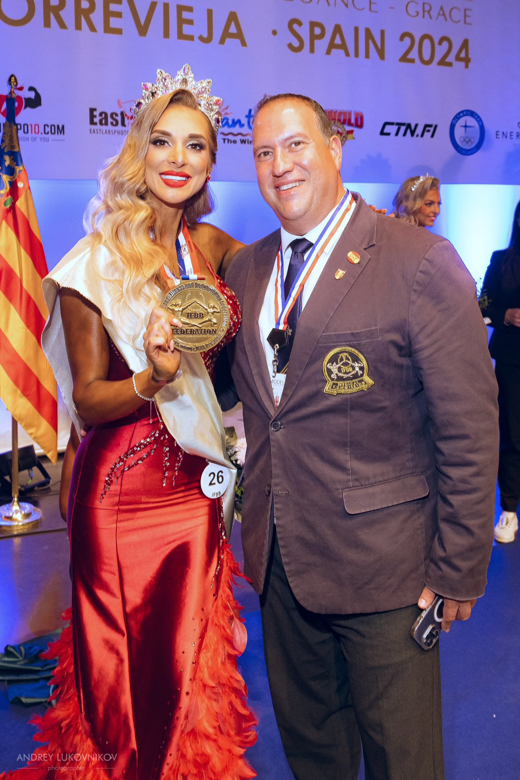 Sesión de fotos de la inscripción de las participantes de IFBB Miss Fit Model Europe 2024 en Torrevieja