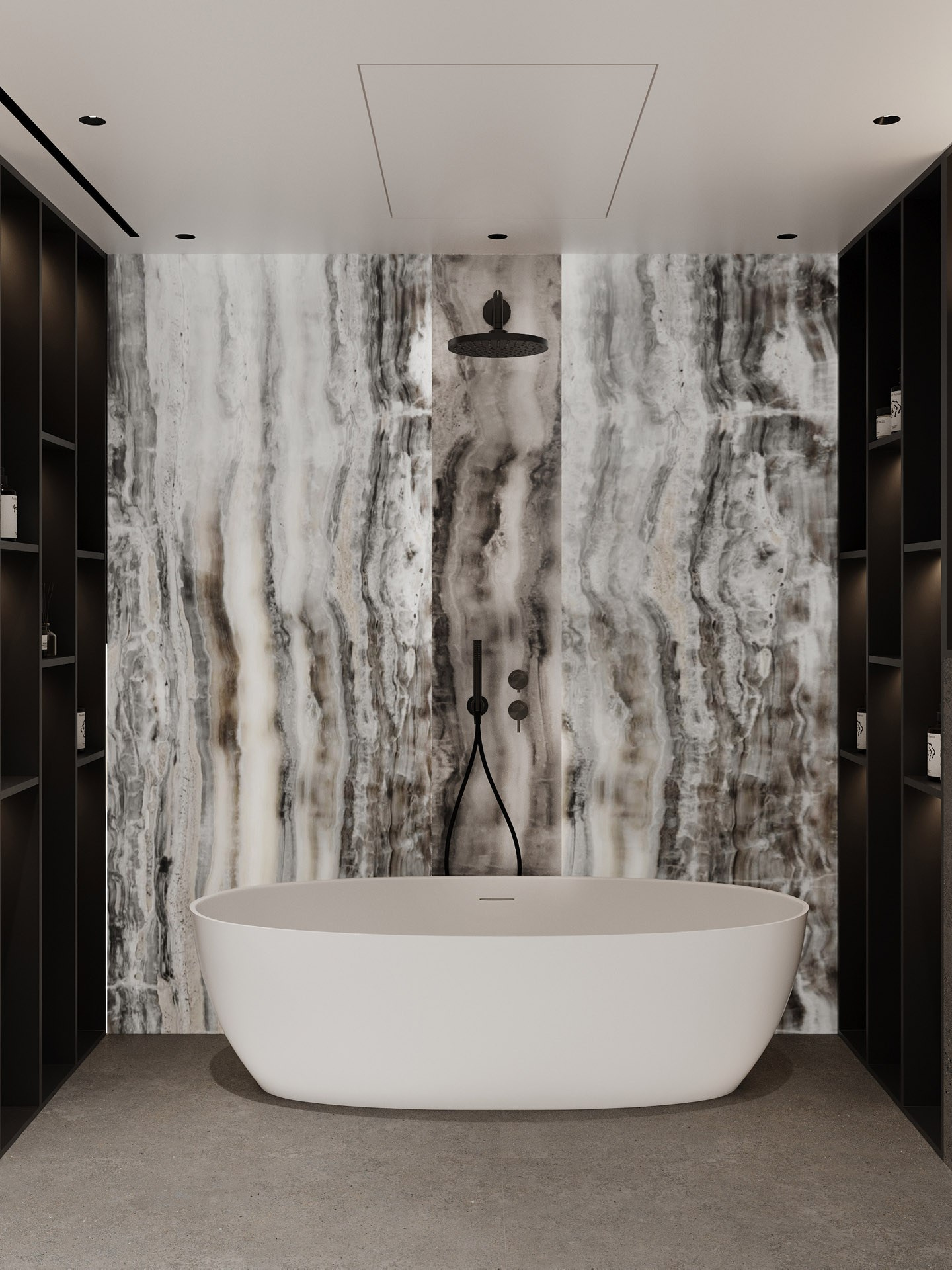 APARTMENT WITH BURJ KHALIFA VIEW. Дизайн интерьера и 3D-визуализация | AB Design Buro