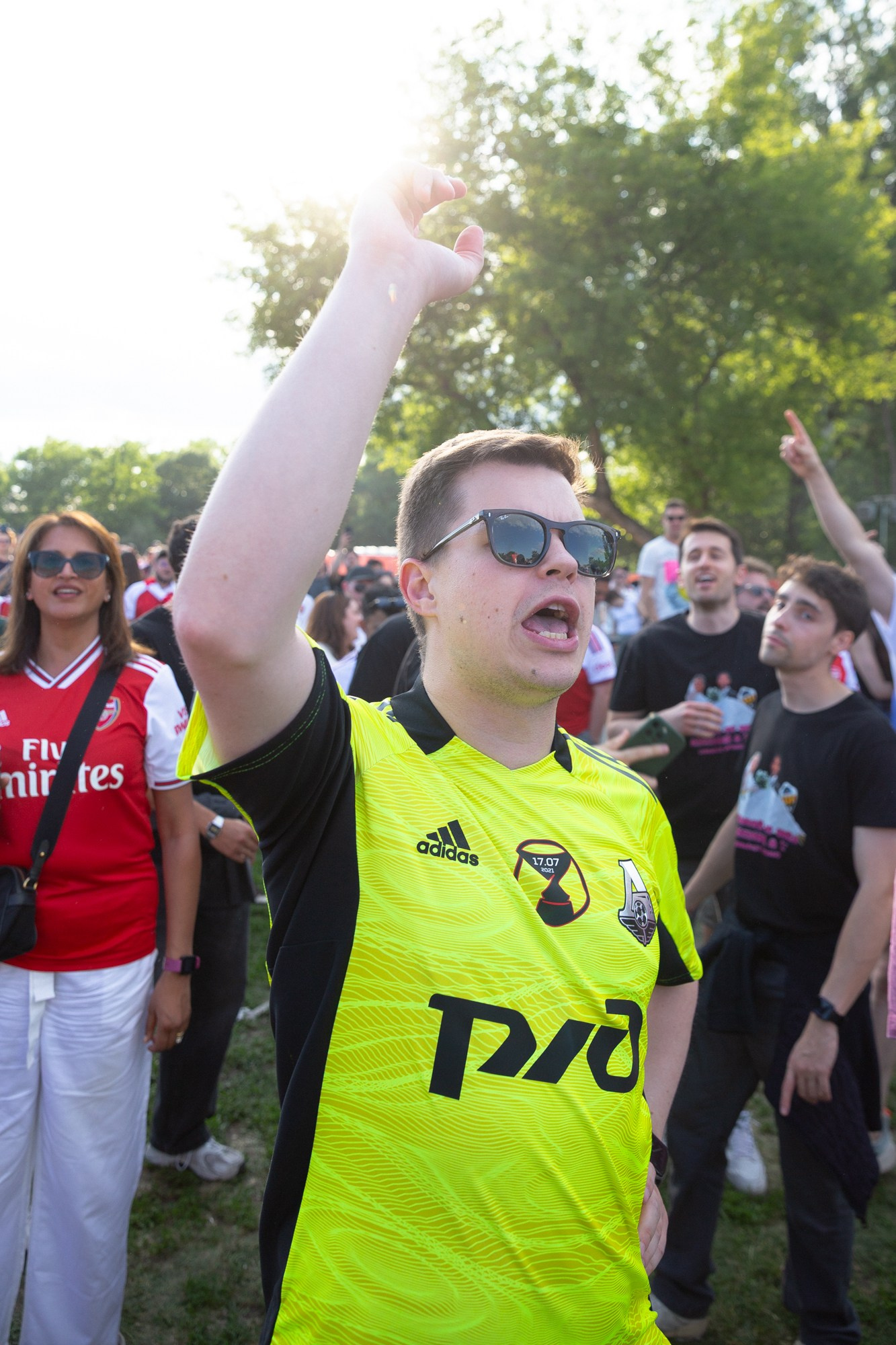 UEFA Champions League Final. Arsenal vs PSG. Budapest 2026. Arsenal Fan Zone. Photographer in Budapest — Yura Knyazev