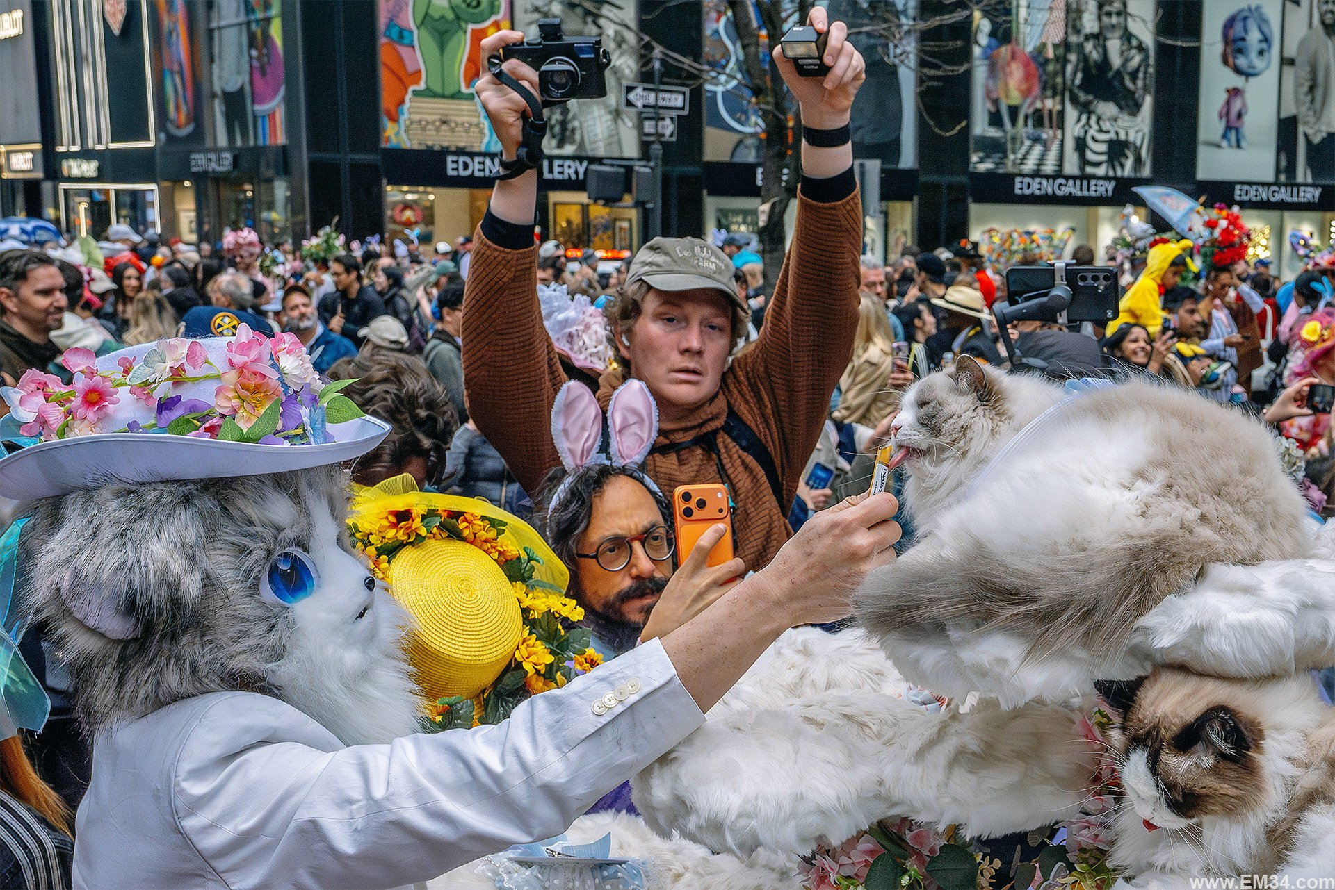 Easter Sunday in New York: strange outfits, passing faces, and moments in between. Emin Kuliyev — Award-Winning Wedding Photojournalist NYC & USA | Best Wedding Photographer Known for Candid, Timeless Moments