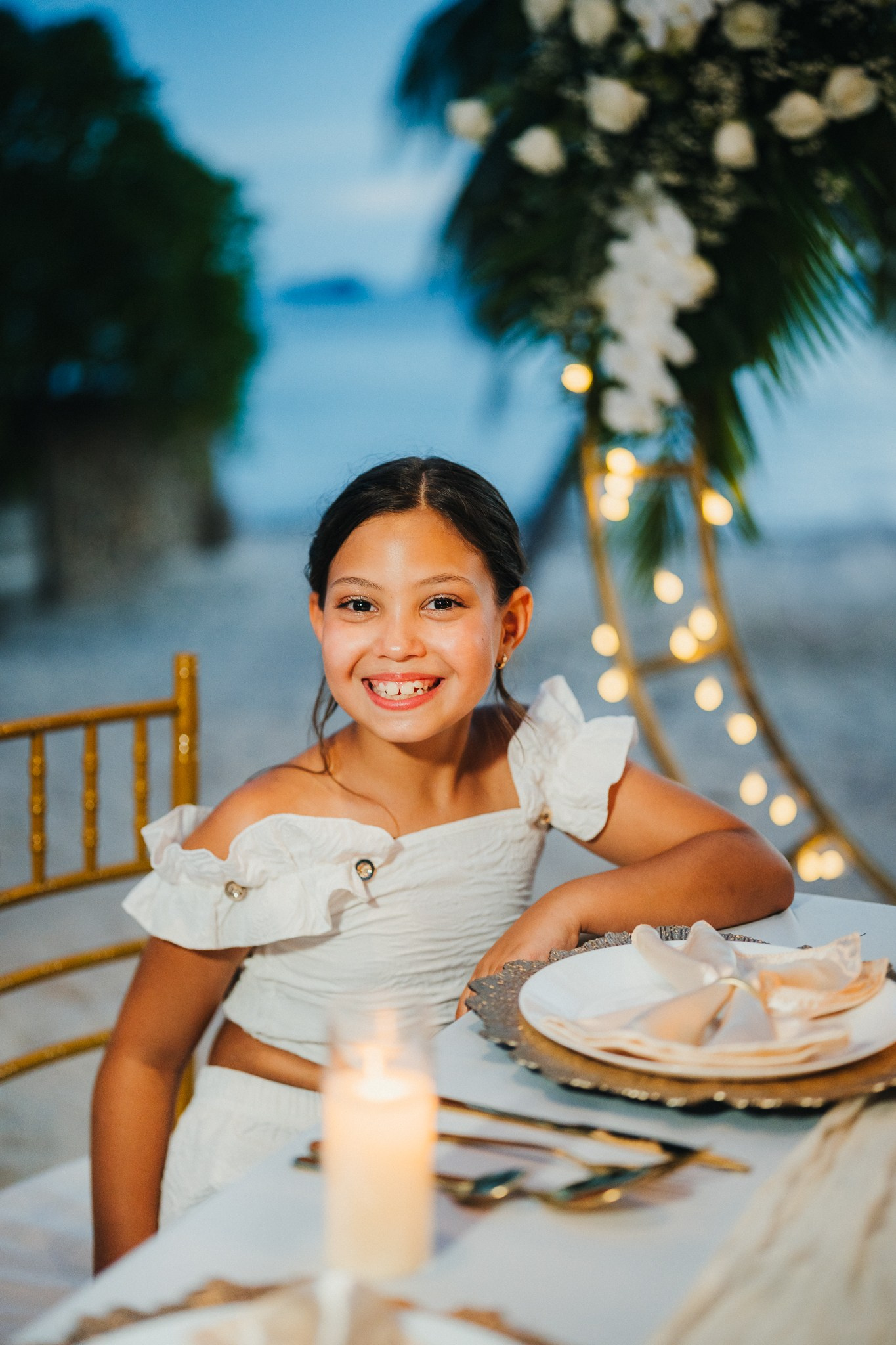 Dinner after ceremony. Буддийская свадебная церемония на Самуи, Таиланд