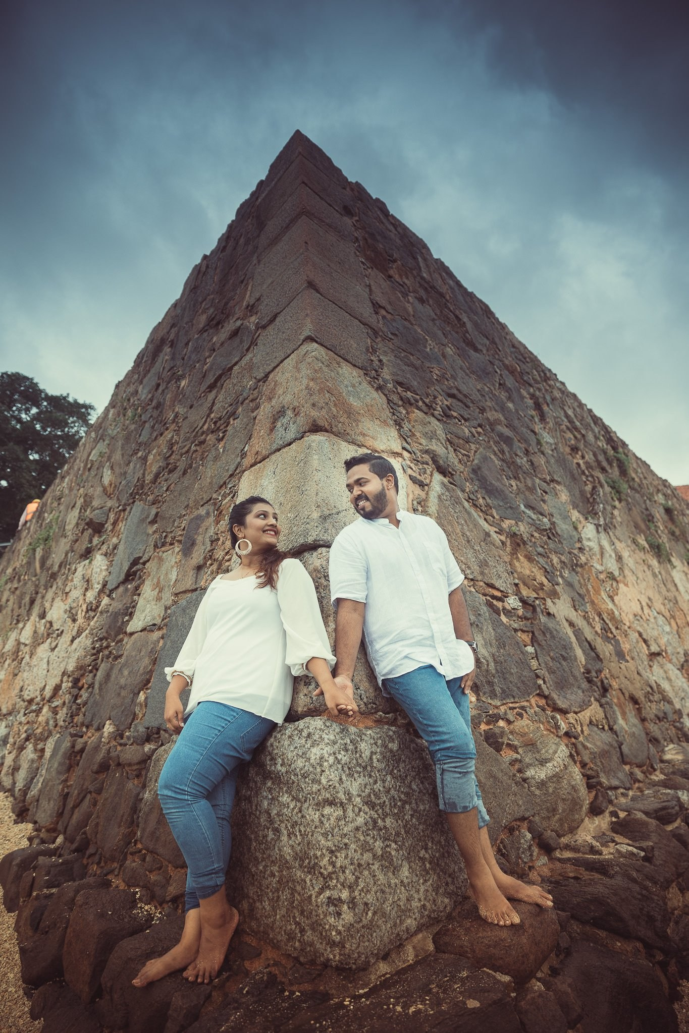 Pre wedding couple portraits at Galle, Sri Lanka