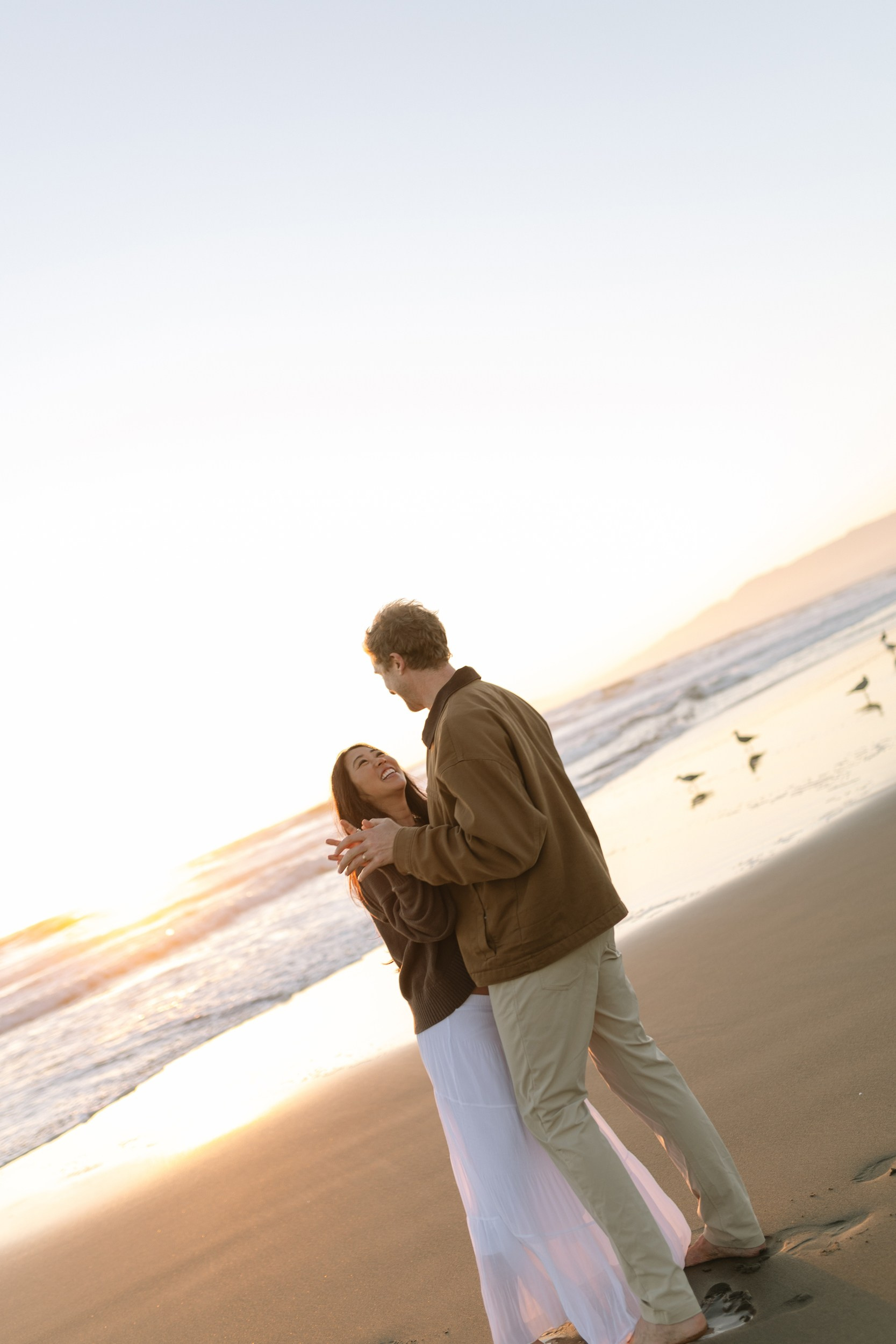 Bay Area Maternity Sunset Photo Session at Ocean Beach
