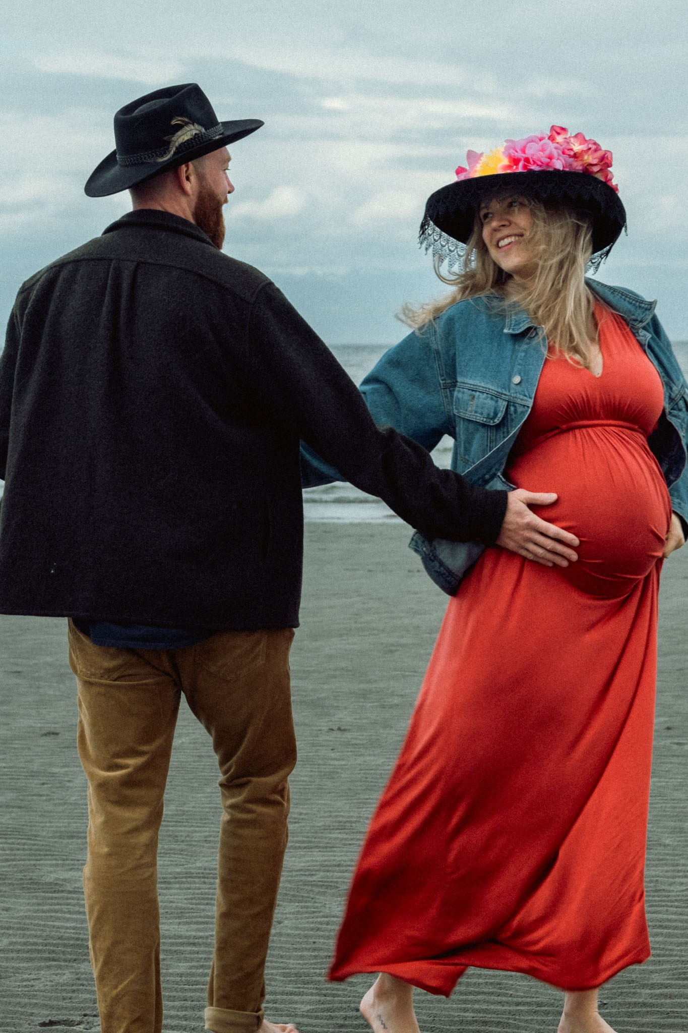 Romantic couple portrait session in Comox Valley with relaxed documentary style