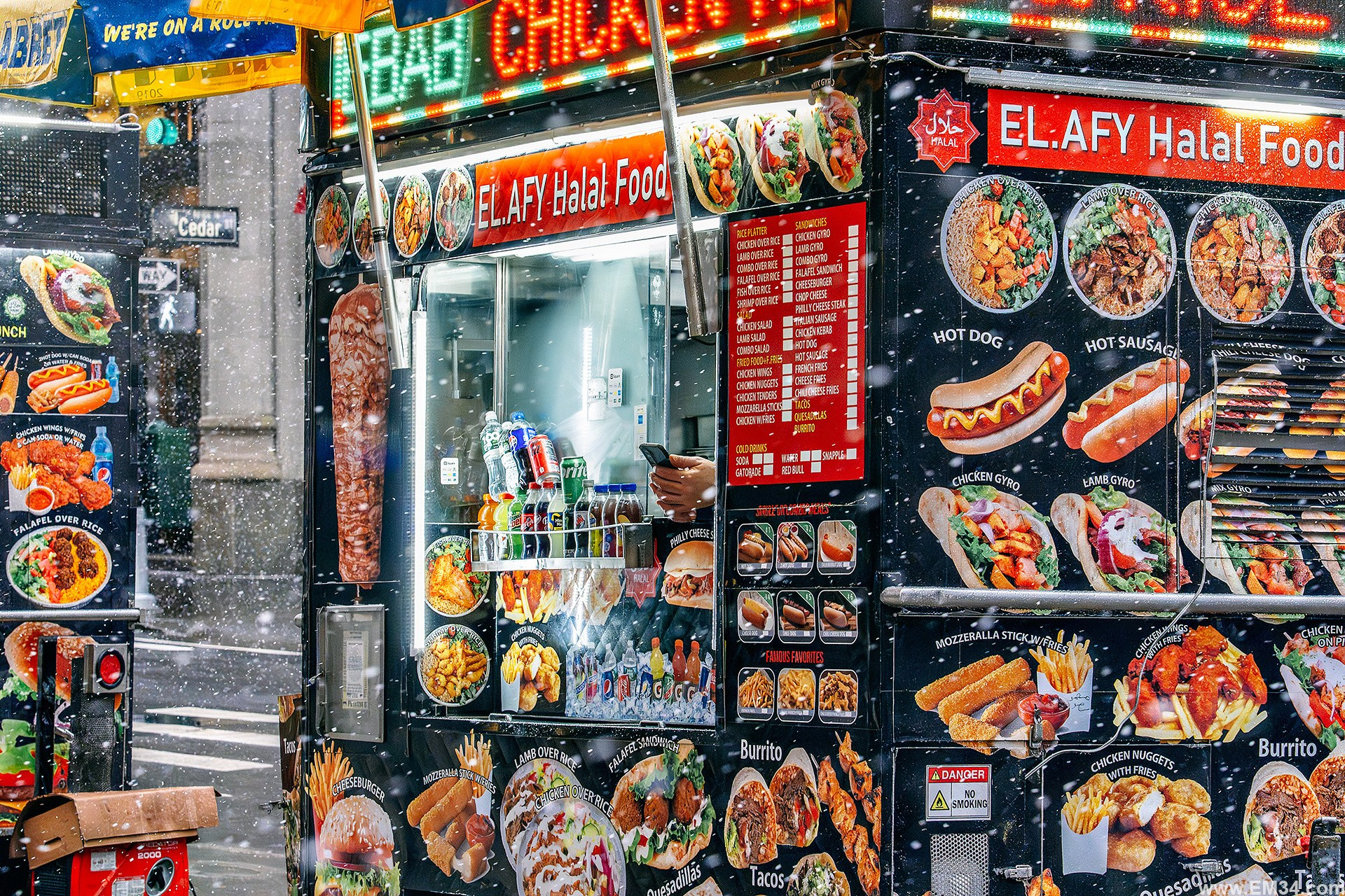Manhattan Snowfall Street Photography — Wall Street to Brooklyn Bridge, Quiet Winter Mood Before NYC Snowstorm. Emin Kuliyev — Award-Winning Wedding Photojournalist NYC & USA | Best Wedding Photographer Known for Candid, Timeless Moments