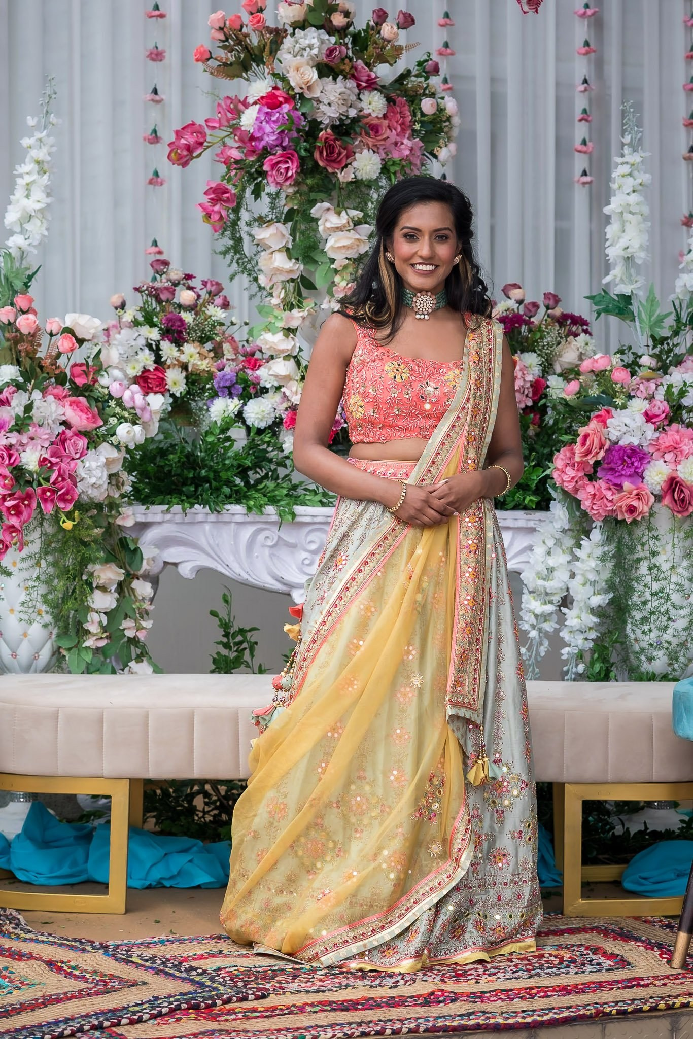 Explore the vibrant fusion of Punjabi and Chettinad cultures in this stunning destination wedding at Eagleton The Golf Resort, Bangalore. Ph