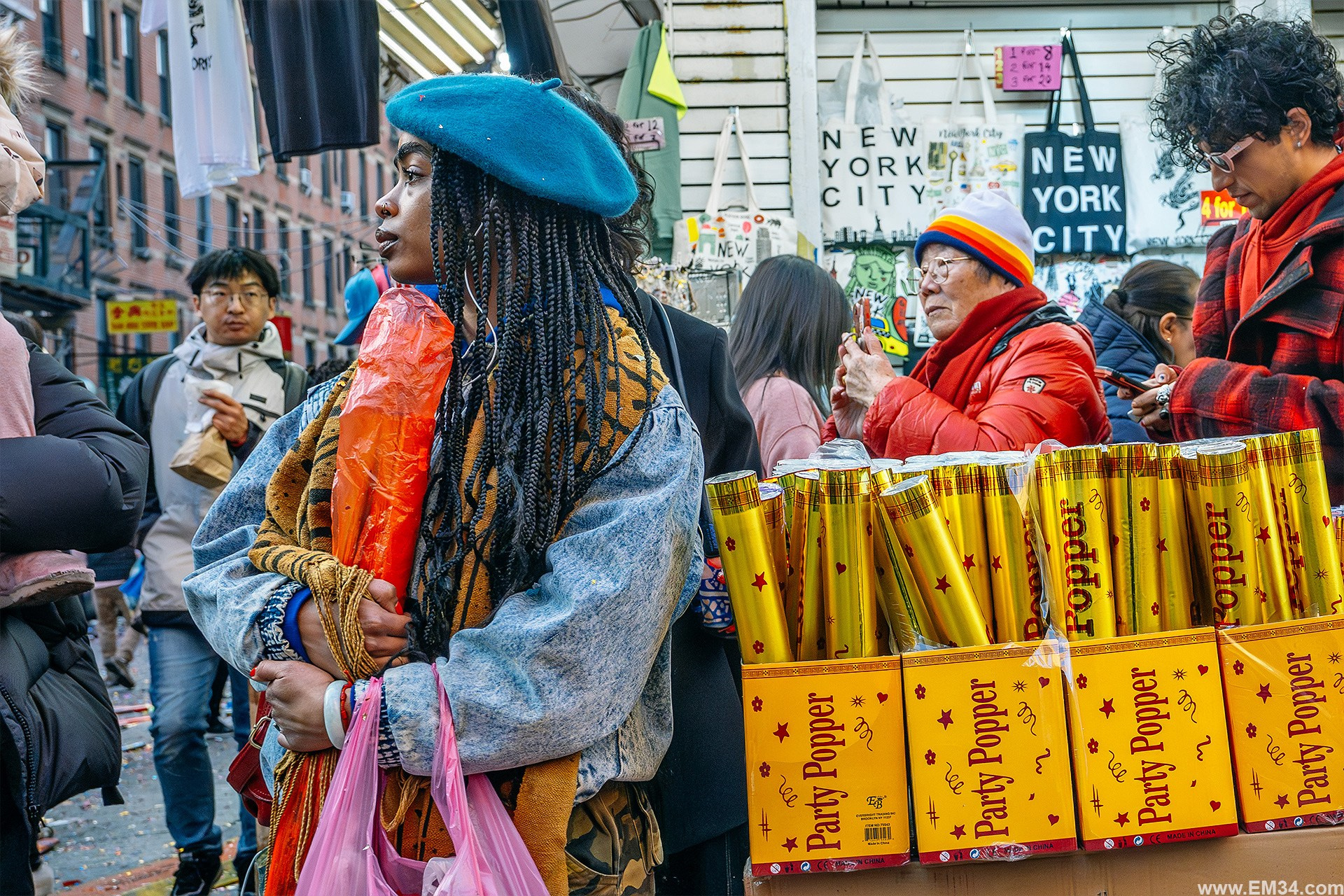 Lunar New Year Chinatown Street Photography — Chaotic NYC Festival Captured in One Hour of Firecrackers, Color & Energy. Emin Kuliyev — Award-Winning Wedding Photojournalist NYC & USA | Best Wedding Photographer Known for Candid, Timeless Moments