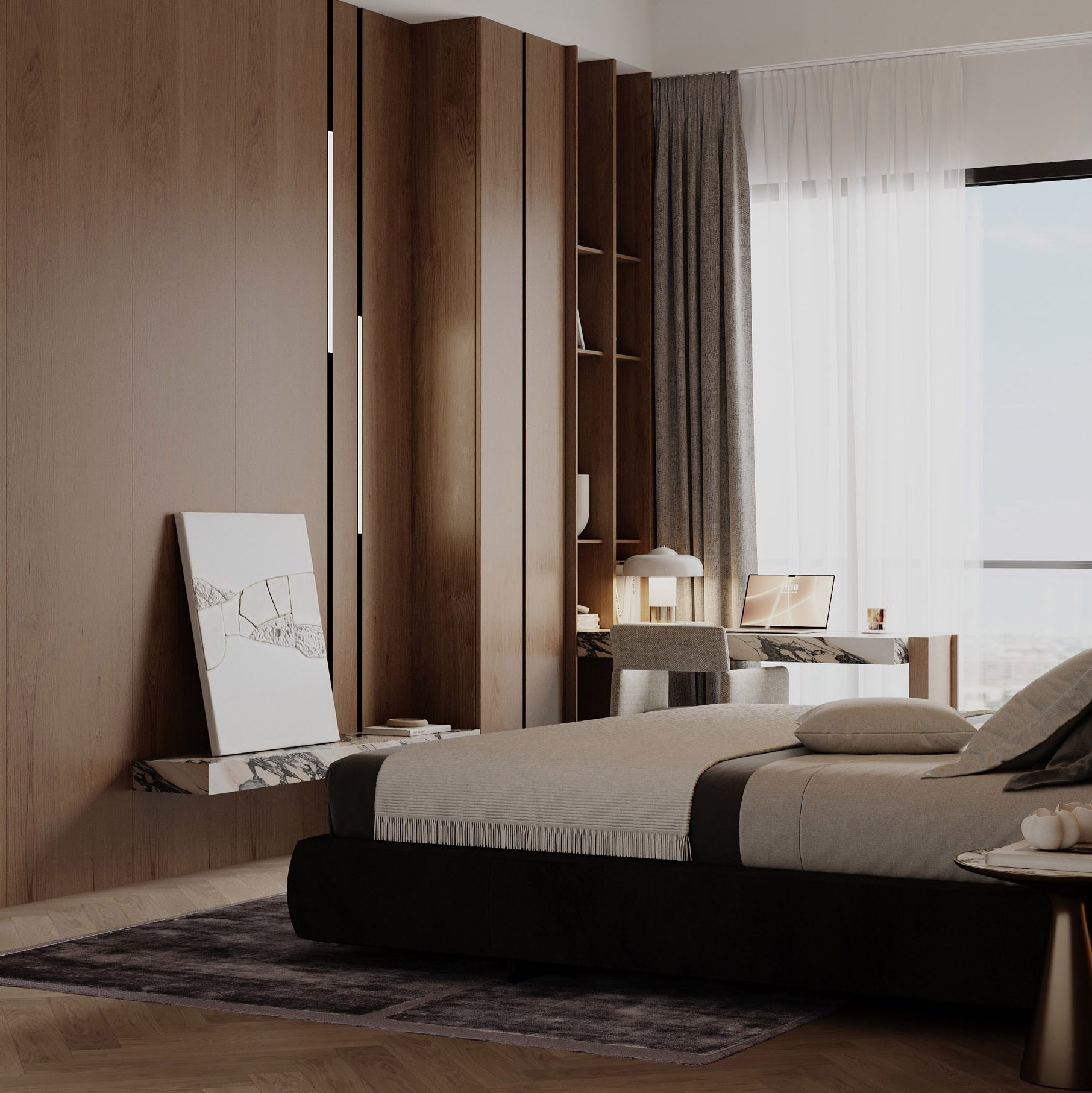 APARTMENT IN DHELI. Дизайн интерьера и 3D-визуализация | AB Design Buro