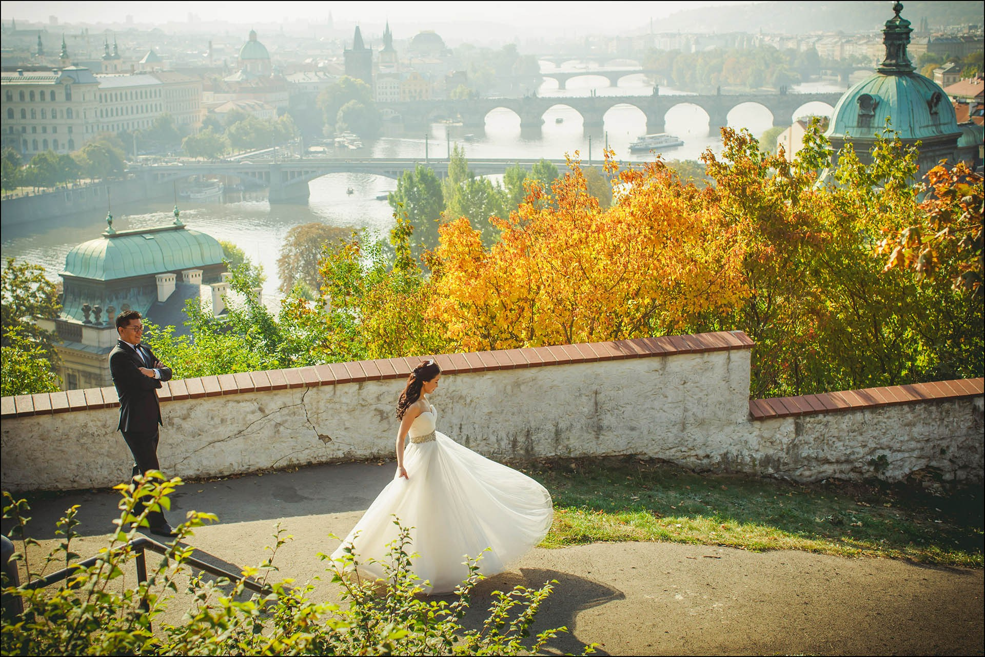 Catherine spin designer dress Letna Prague Cedric Son portrait.