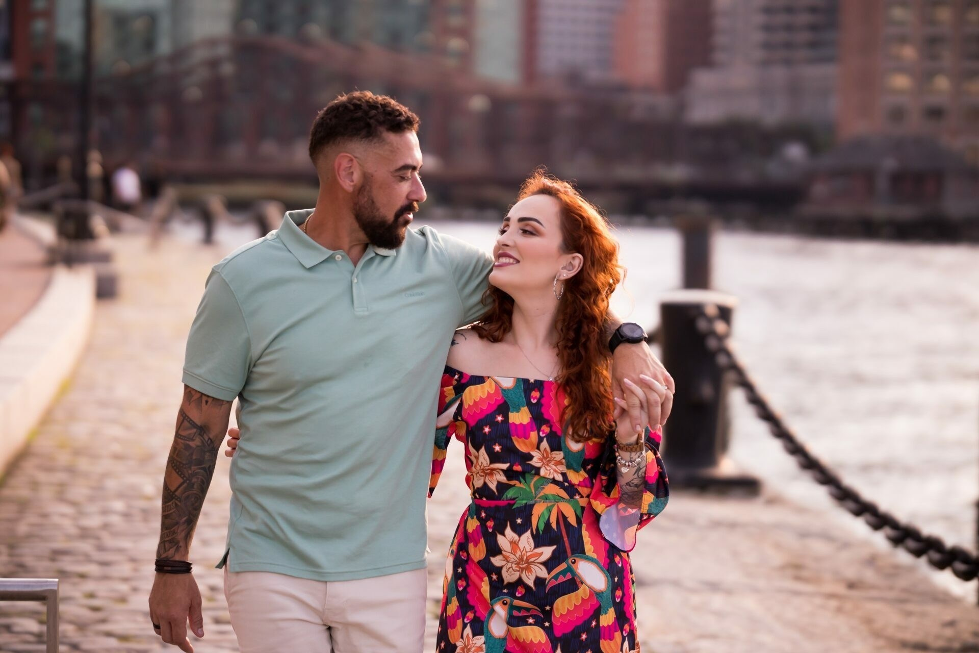 Exploring Love’s Canvas: Nagila and Ewerton’s Boston Photoshoot at Fan Pier Park. Wedding photographer in Orlando, Boston & New York Anderson Marques