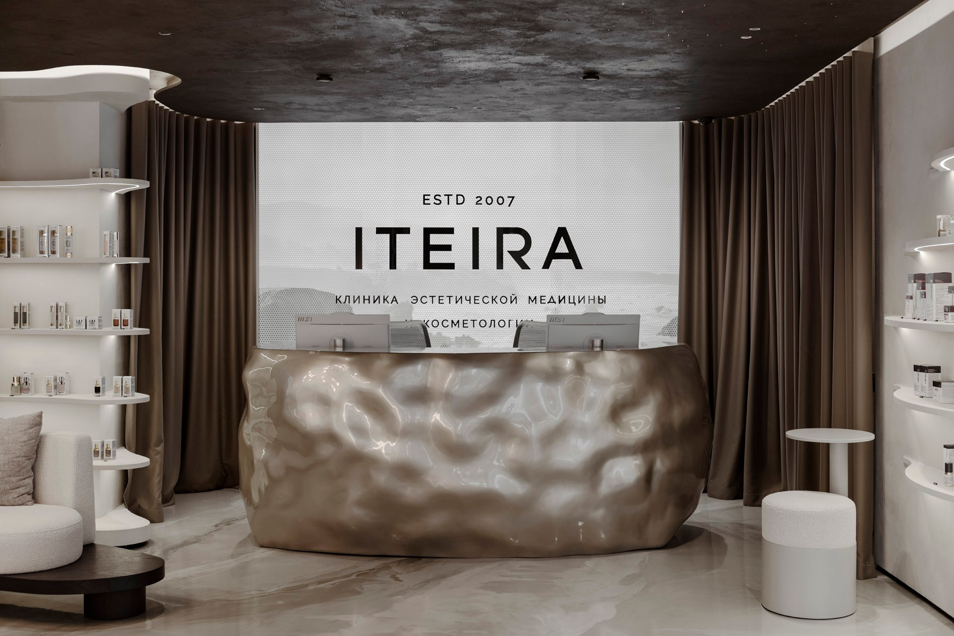 КЛИНИКА ЭСТЕТИЧЕСКОЙ МЕДИЦИНЫ И КОСМЕТОЛОГИИ «ITEIRA». Дизайн интерьера и 3D-визуализация | AB Design Buro