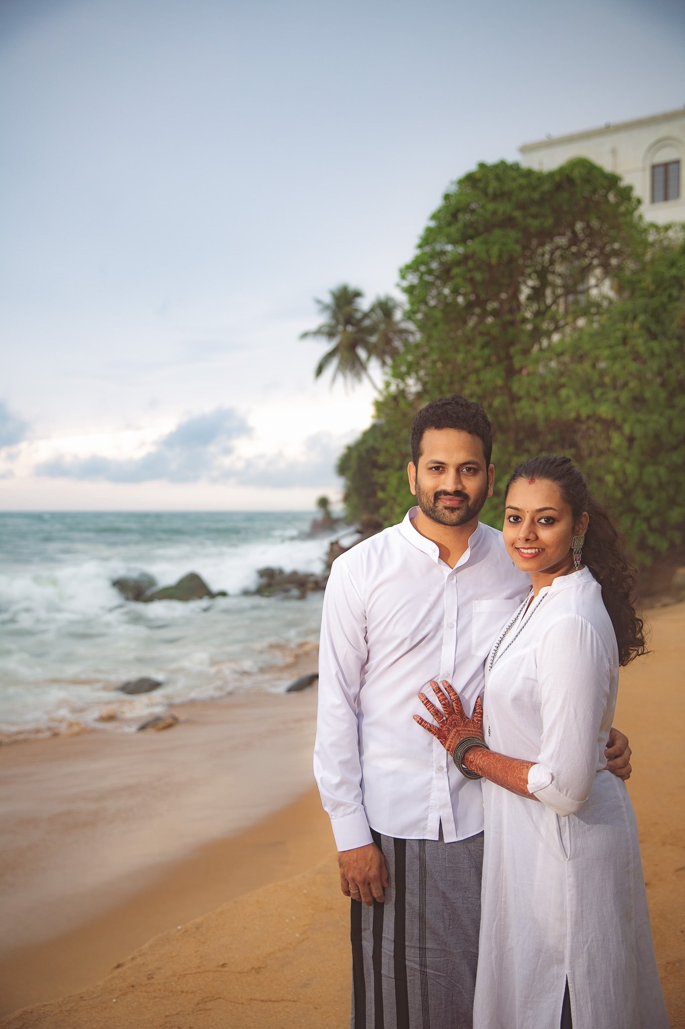Post wedding portraits at Mount Lavinia, Sri Lanka