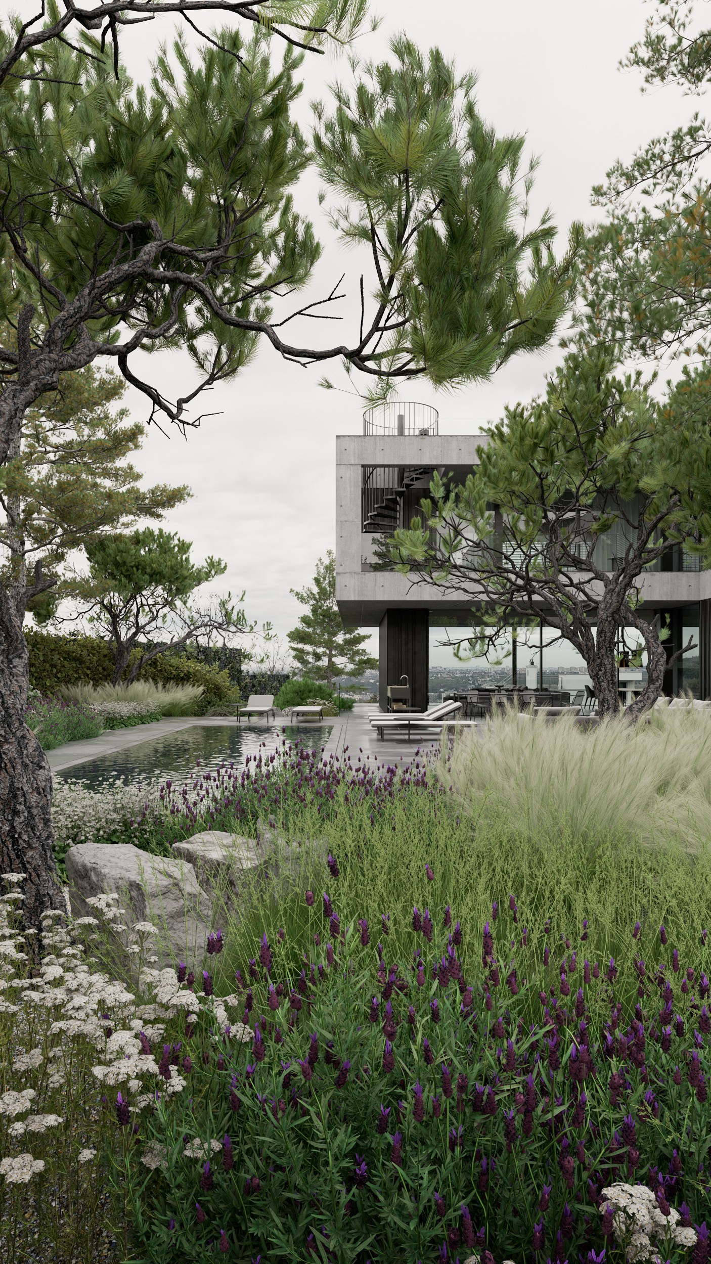 Zahrada — vila Chuchle 1. Filipenka Architects