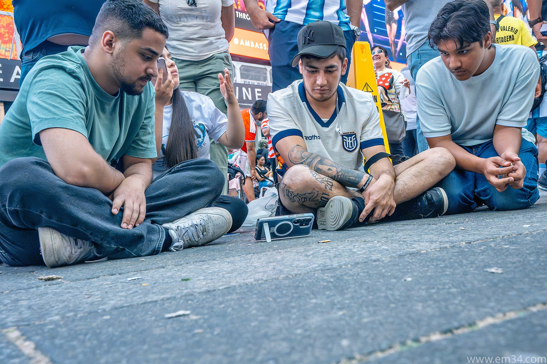 Spain vs Argentina Fans in Times Square | Street Photography by Emin Kuliyev