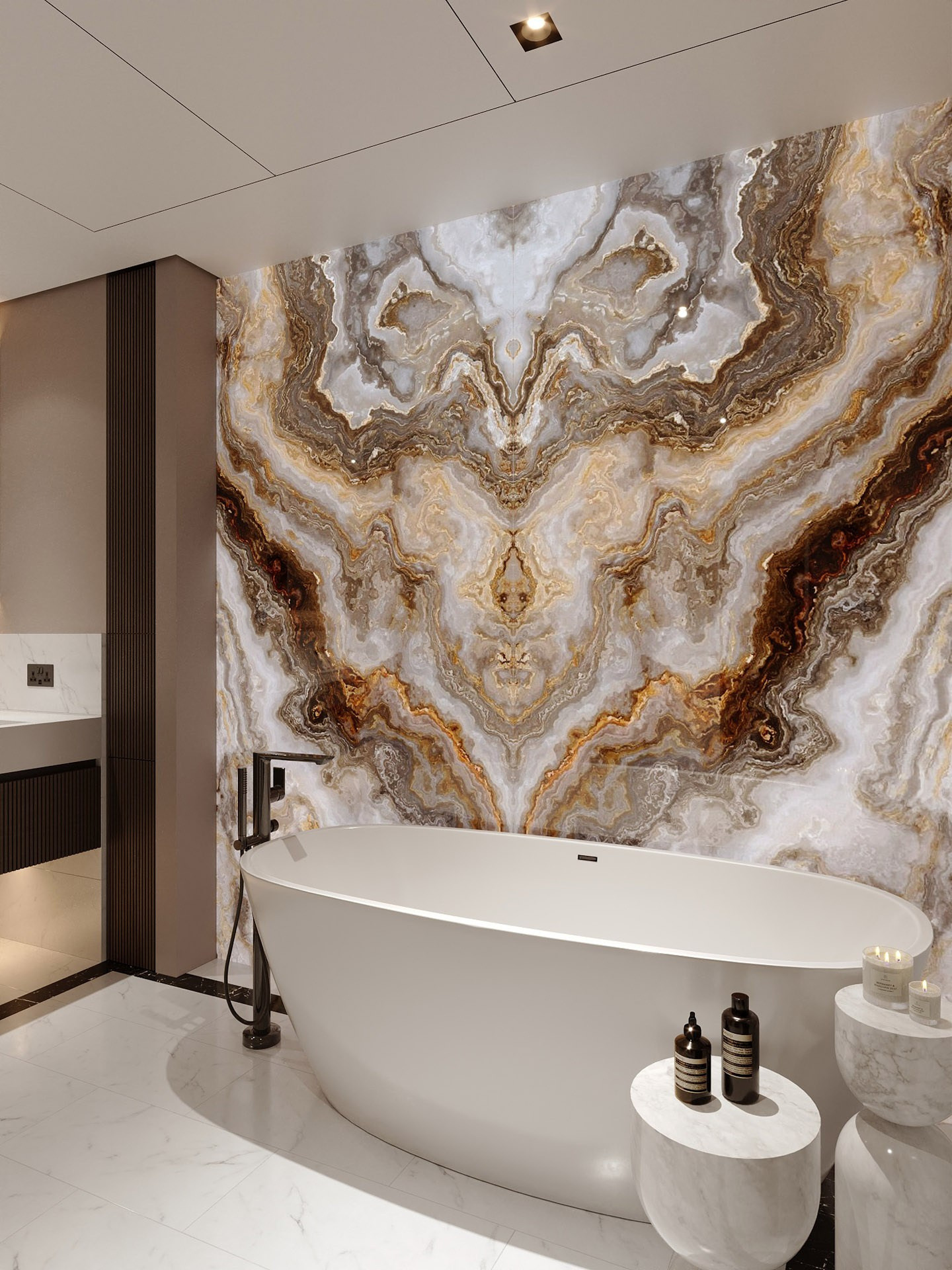 APARTMENT ON PALM JUMEIRAH IN DUBAI. Дизайн интерьера и 3D-визуализация | AB Design Buro