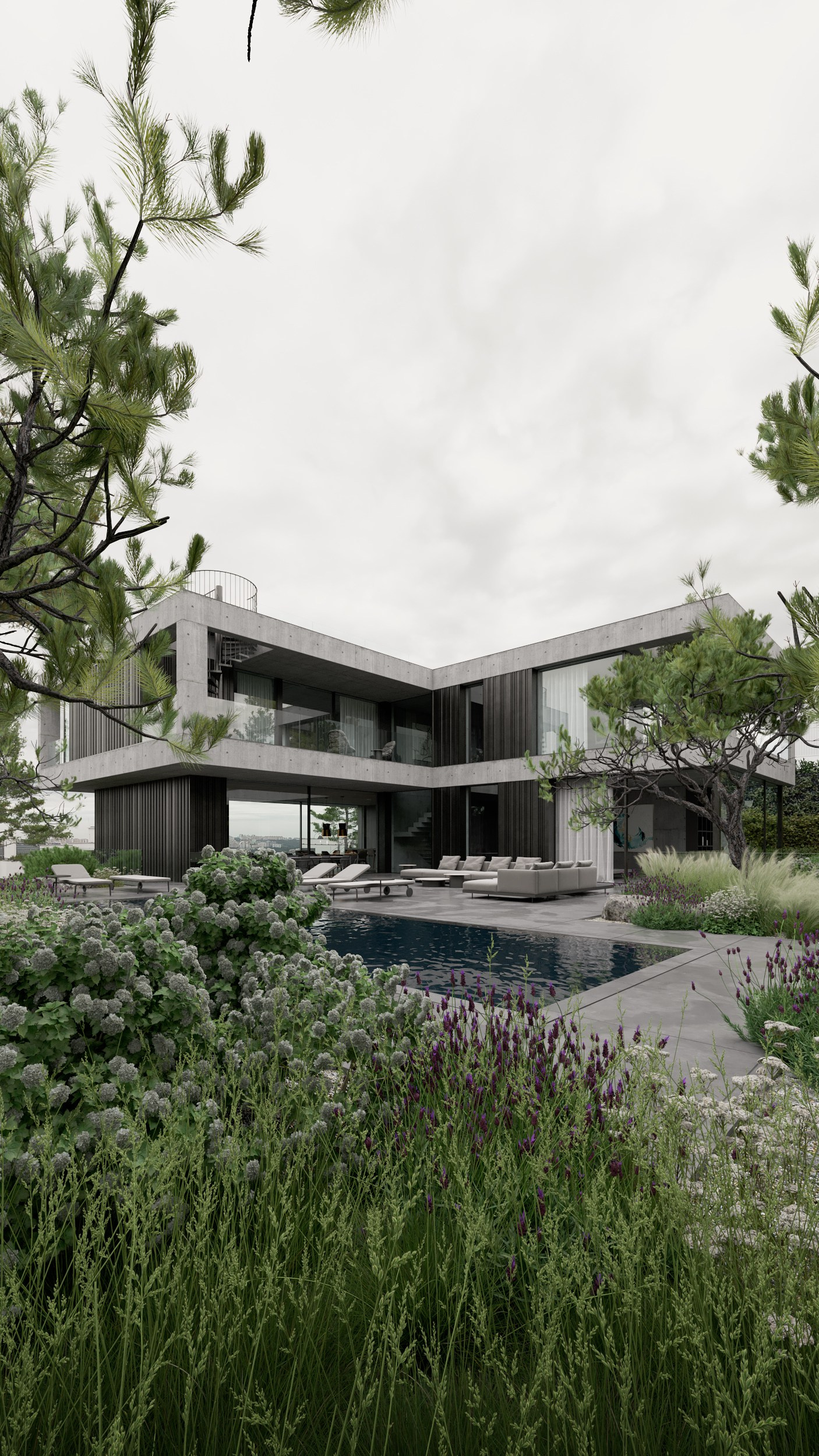 Zahrada — vila Chuchle 1. Filipenka Architects