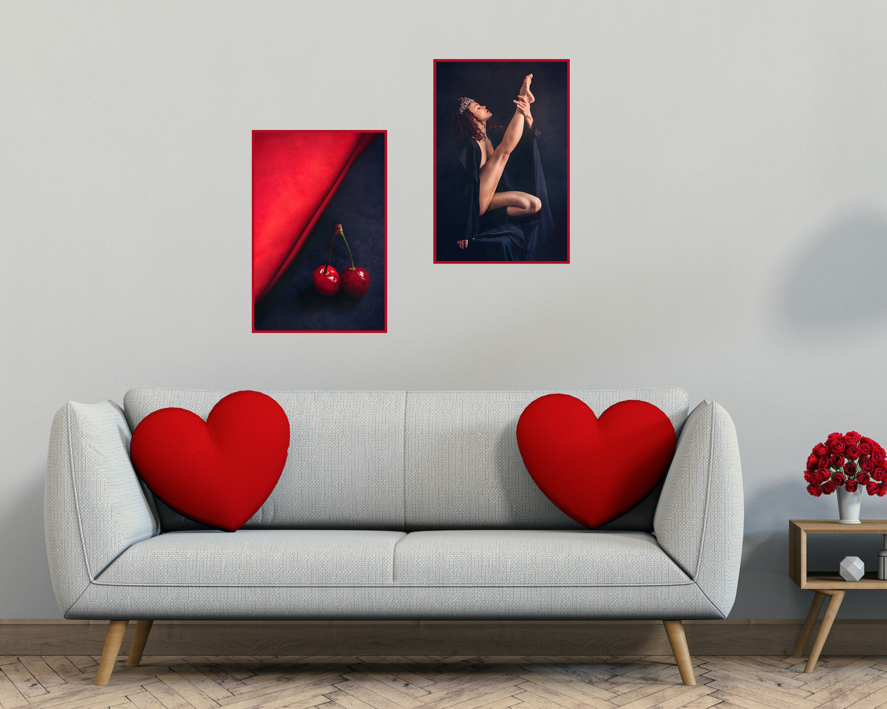 Royal cherry. Lolly Shine. Contemporary digital artist