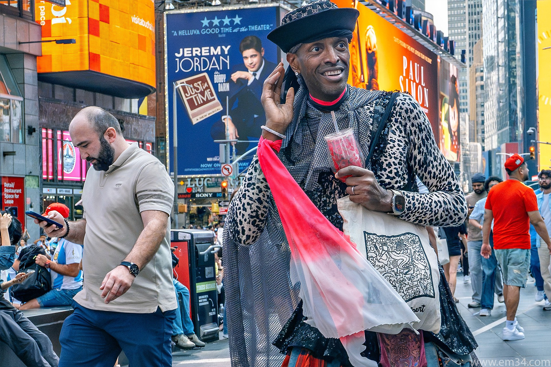 Spain vs Argentina Fans in Times Square | Street Photography by Emin Kuliyev