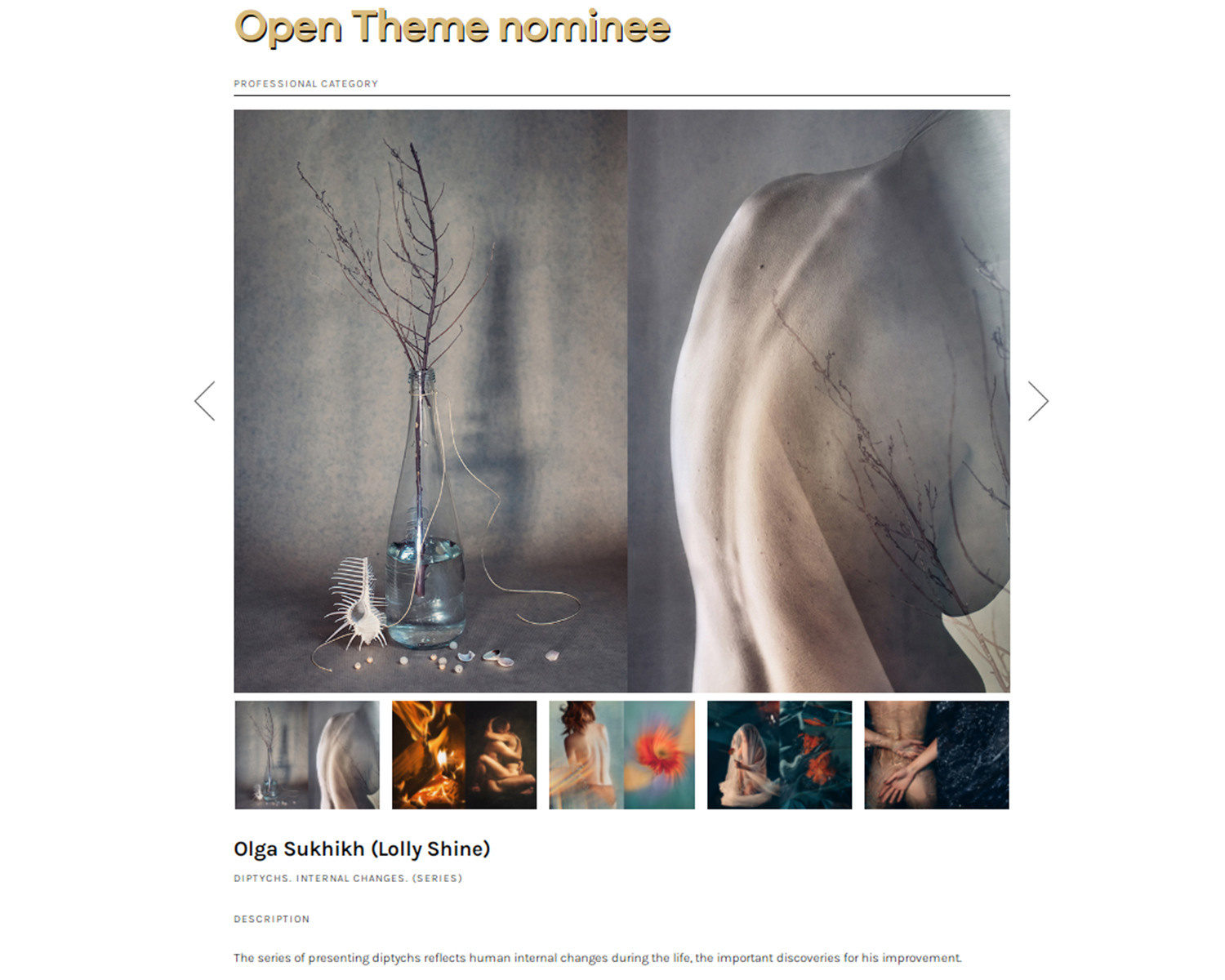 9th Fine Art Photography Awards. Lolly Shine. Contemporary digital artist