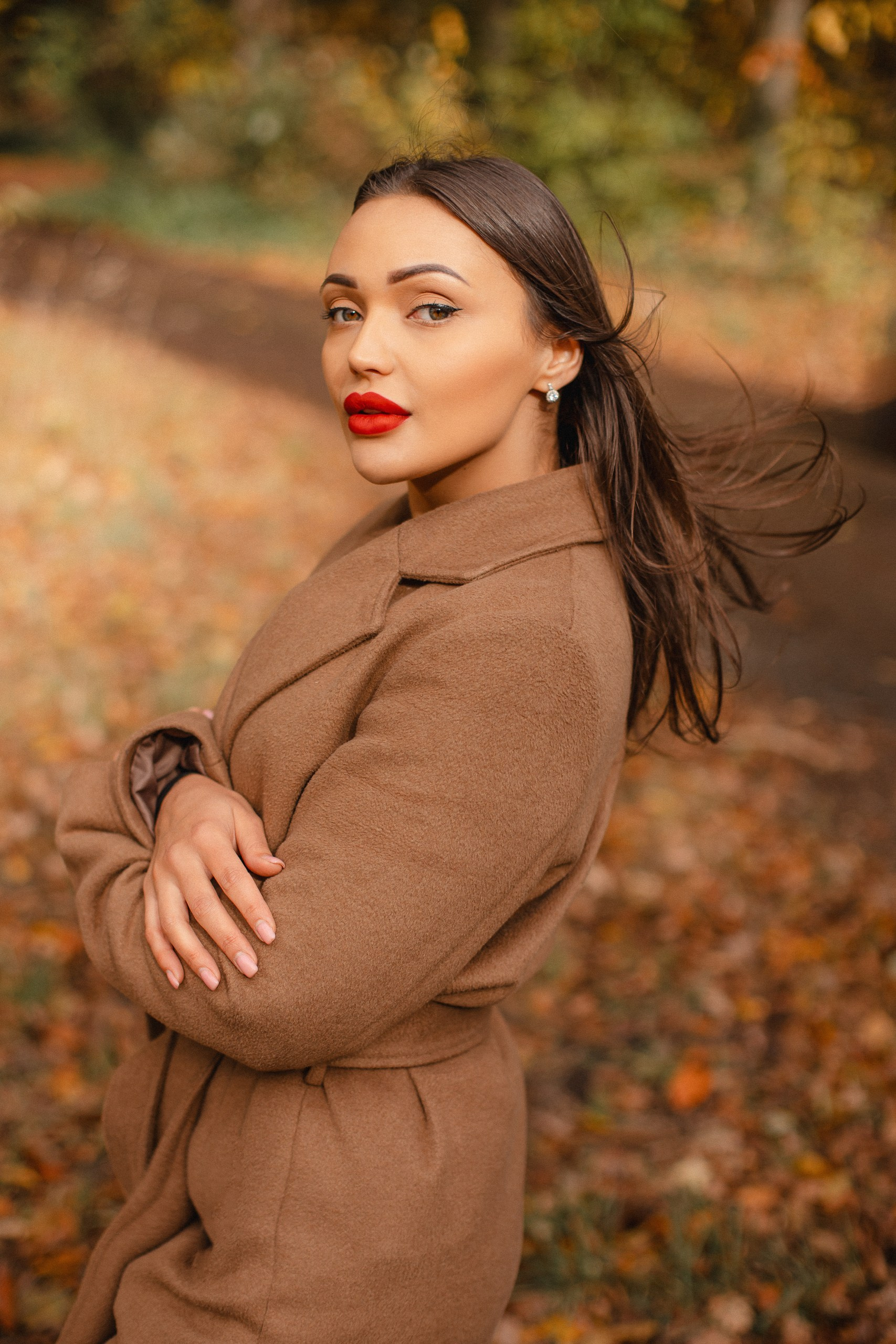 Herbst outdoor Fotoshooting für Frau. Frauen Fotografie in Heilbronn, Stuttgart, Heidelberg, Öhringen.