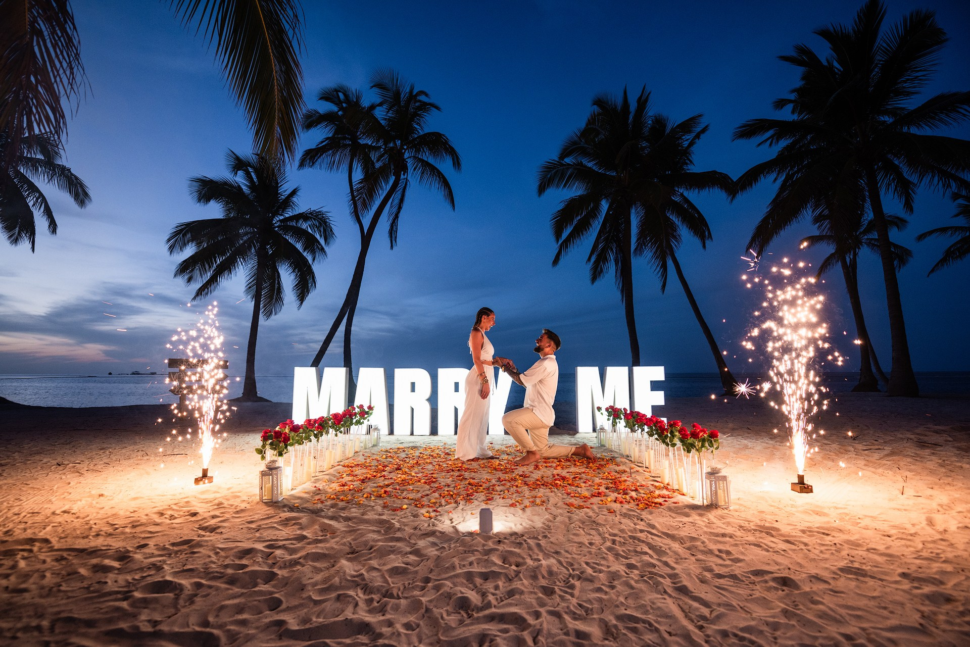 Pedidos de Casamento em Punta Cana | Pacotes Românticos na Praia. Fotógrafo de Casamento e Pedido de Casamento em Punta Cana — Mikhail Chernov