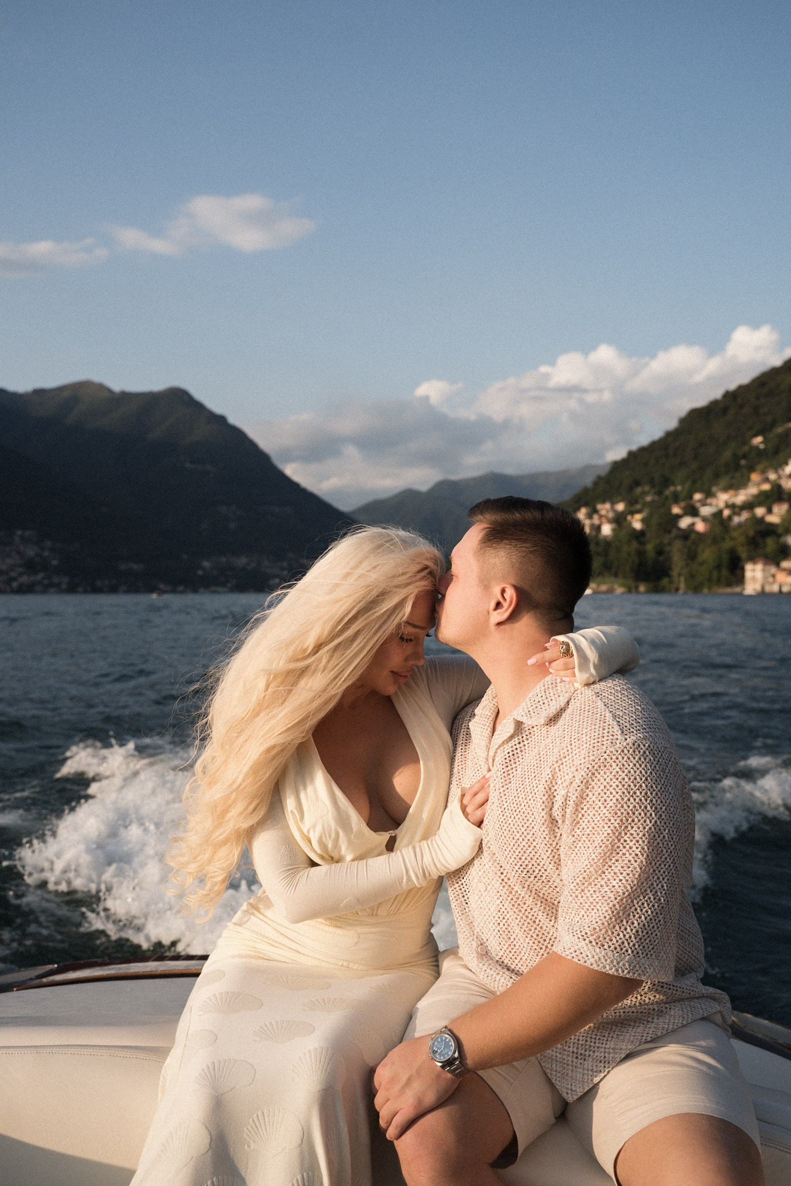 Lake Como Boat Proposal Photographer | Private Boat Proposal Ideas