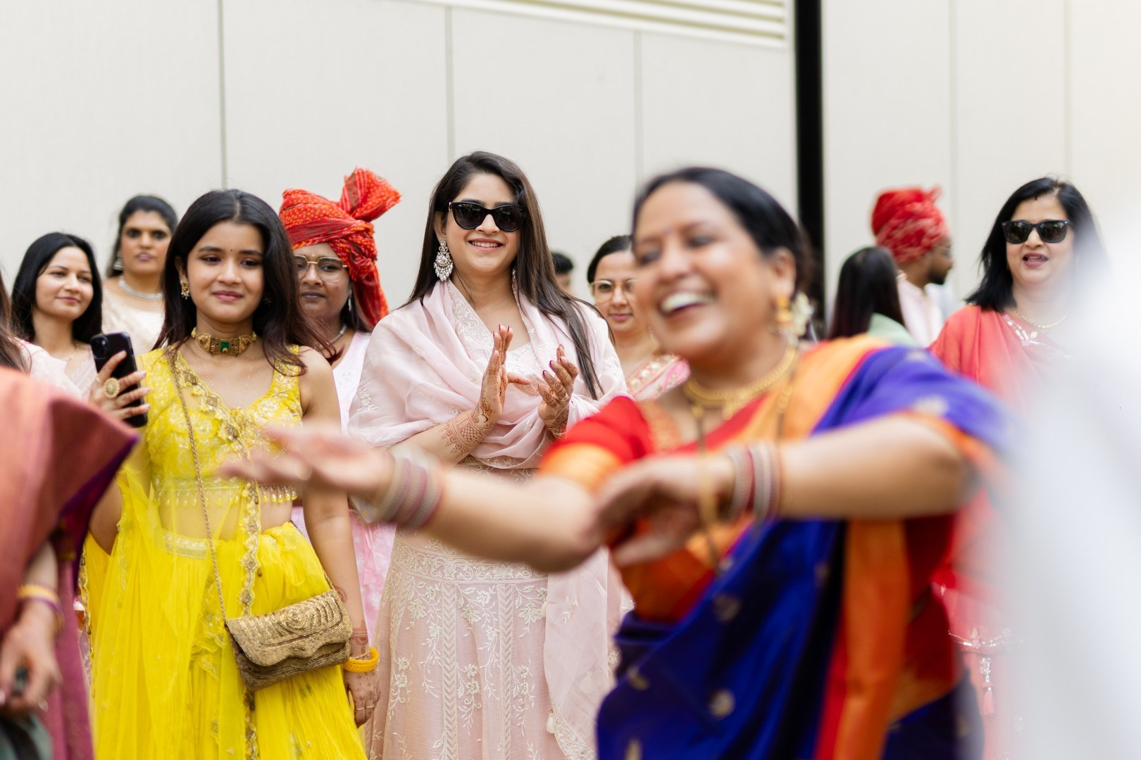 Hands in the Air: Chiranjeev & Niharika at Hyatt Centric Hebbal. Truly Yours | Documentary Wedding Photography & Films | Sharath Padaru, Bangalore