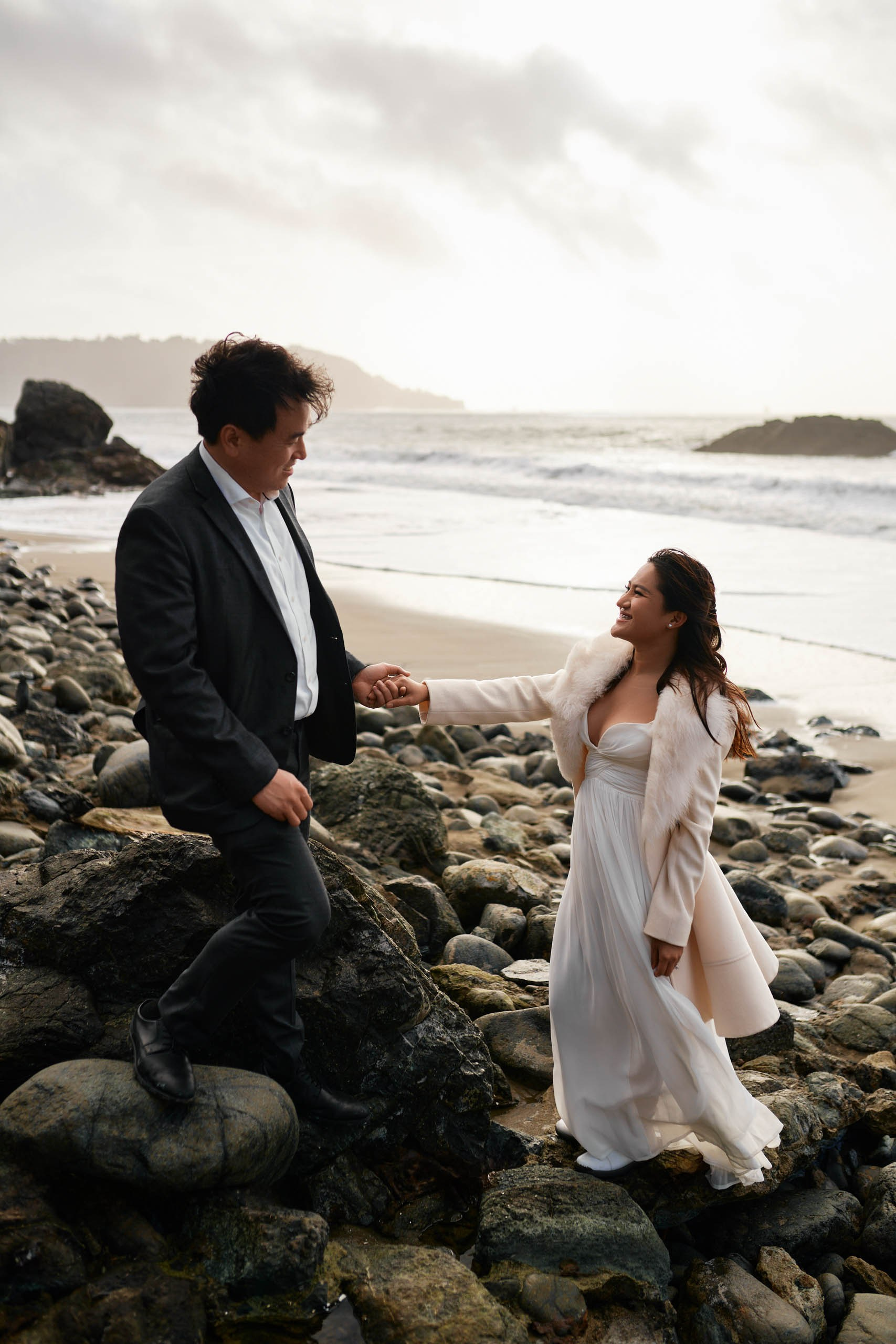 Intimate Golden Gate Bridge Elopement at Baker Beach — Candid & Documentary Wedding Photography. Bay Area Life | Event, Wedding & Commercial Photography Agency