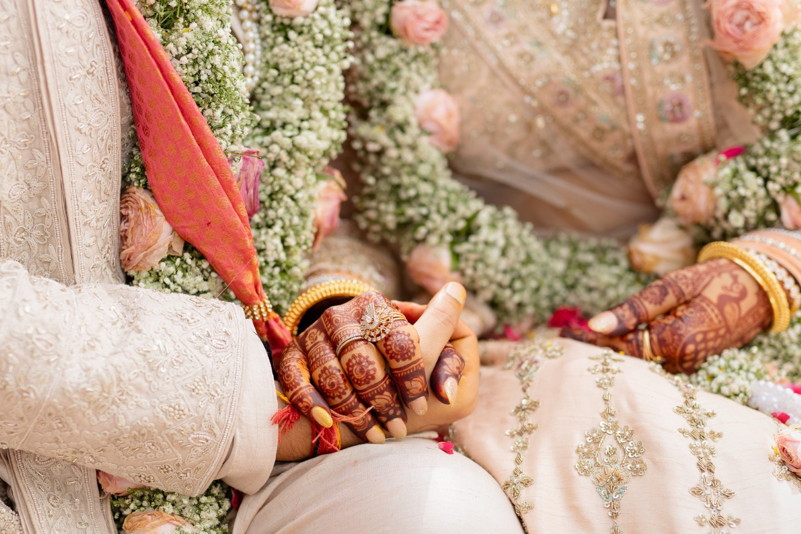 Hands in the Air: Chiranjeev & Niharika at Hyatt Centric Hebbal. Truly Yours | Documentary Wedding Photography & Films | Sharath Padaru, Bangalore