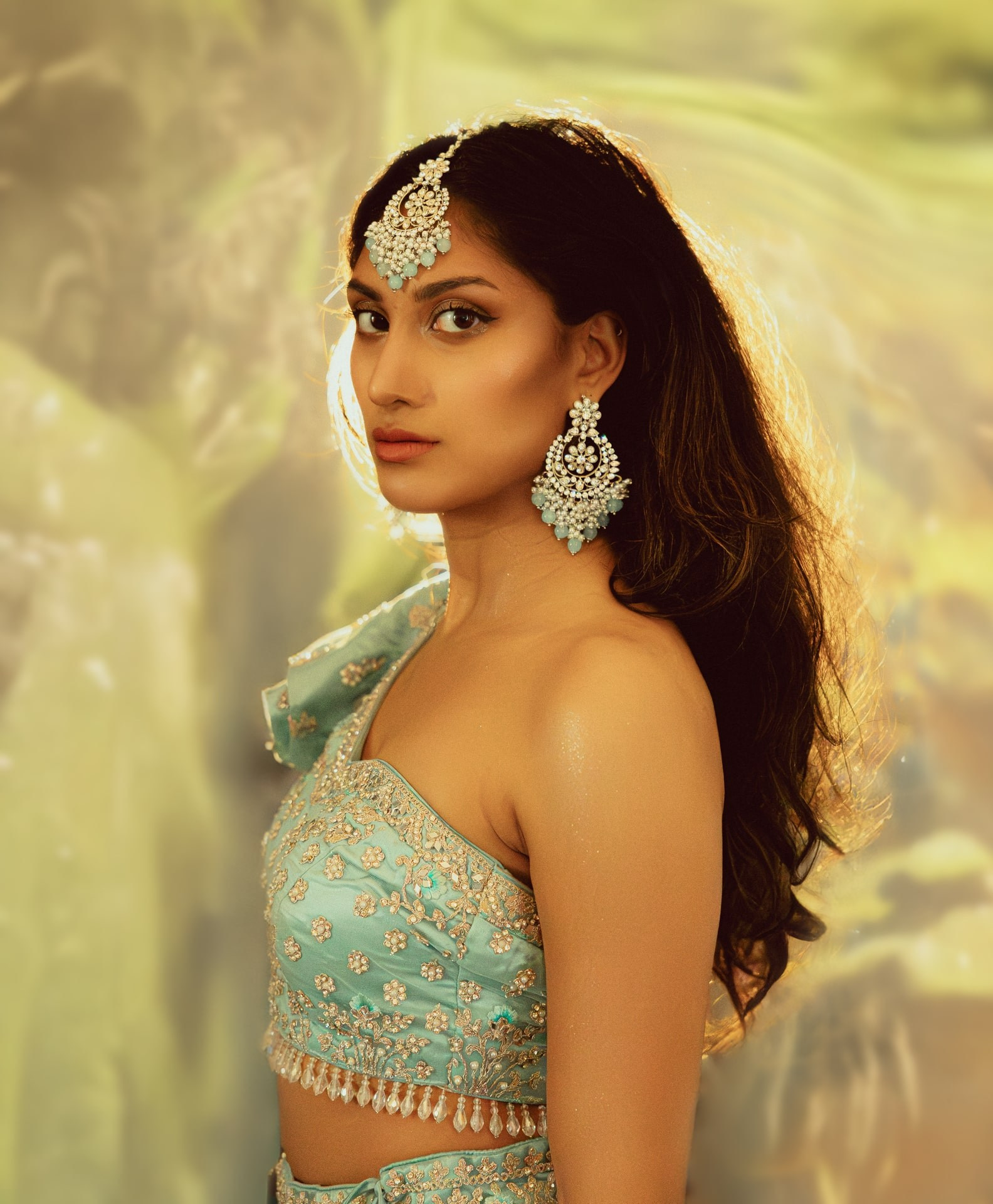 Dream Portrait in Traditional Indian Attire — Studio Photoshoot in Rotterdam. Romantic & Soulful Photography by Natalia Olhova in Rotterdam