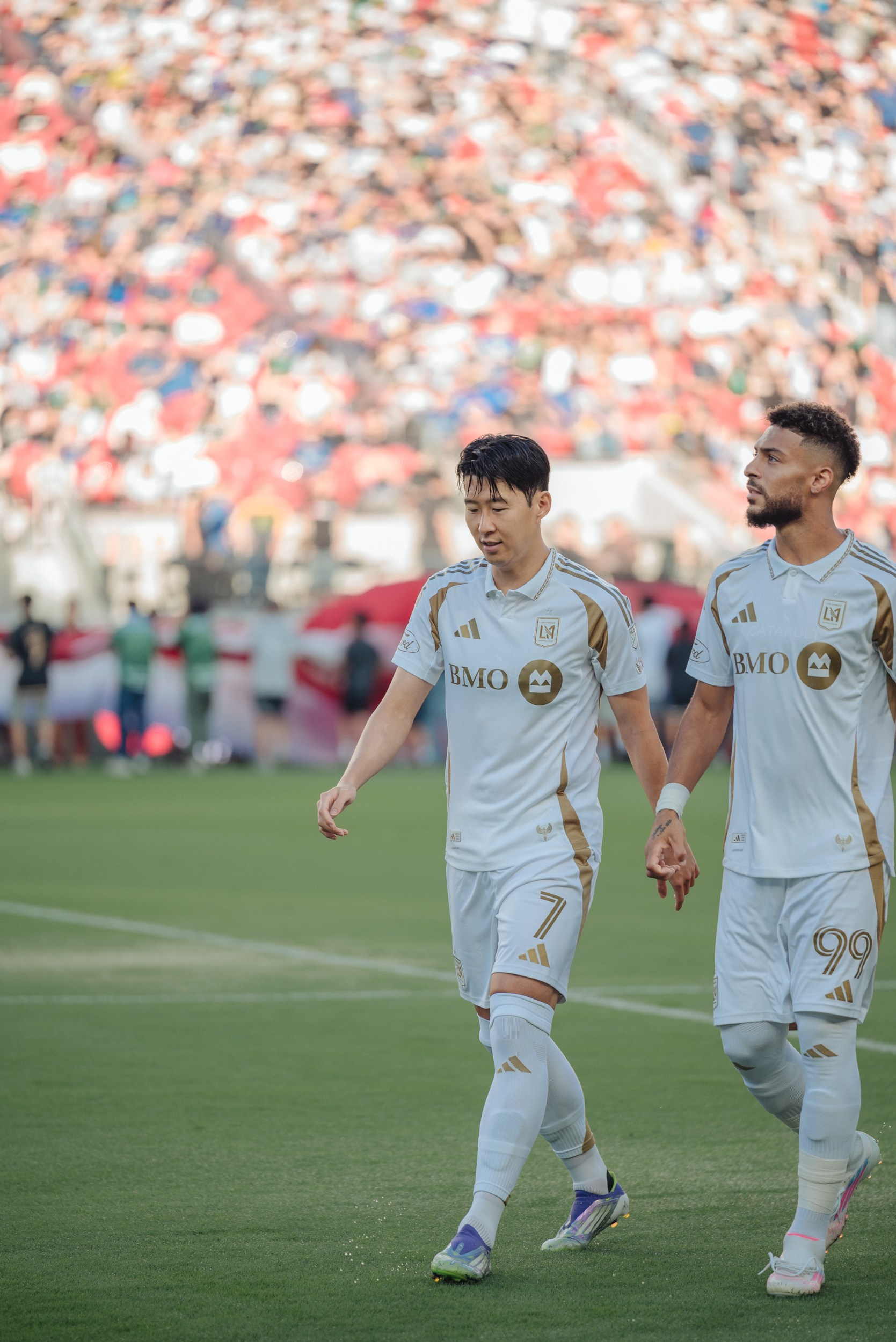 Son Heung-min and Denis Bouanga