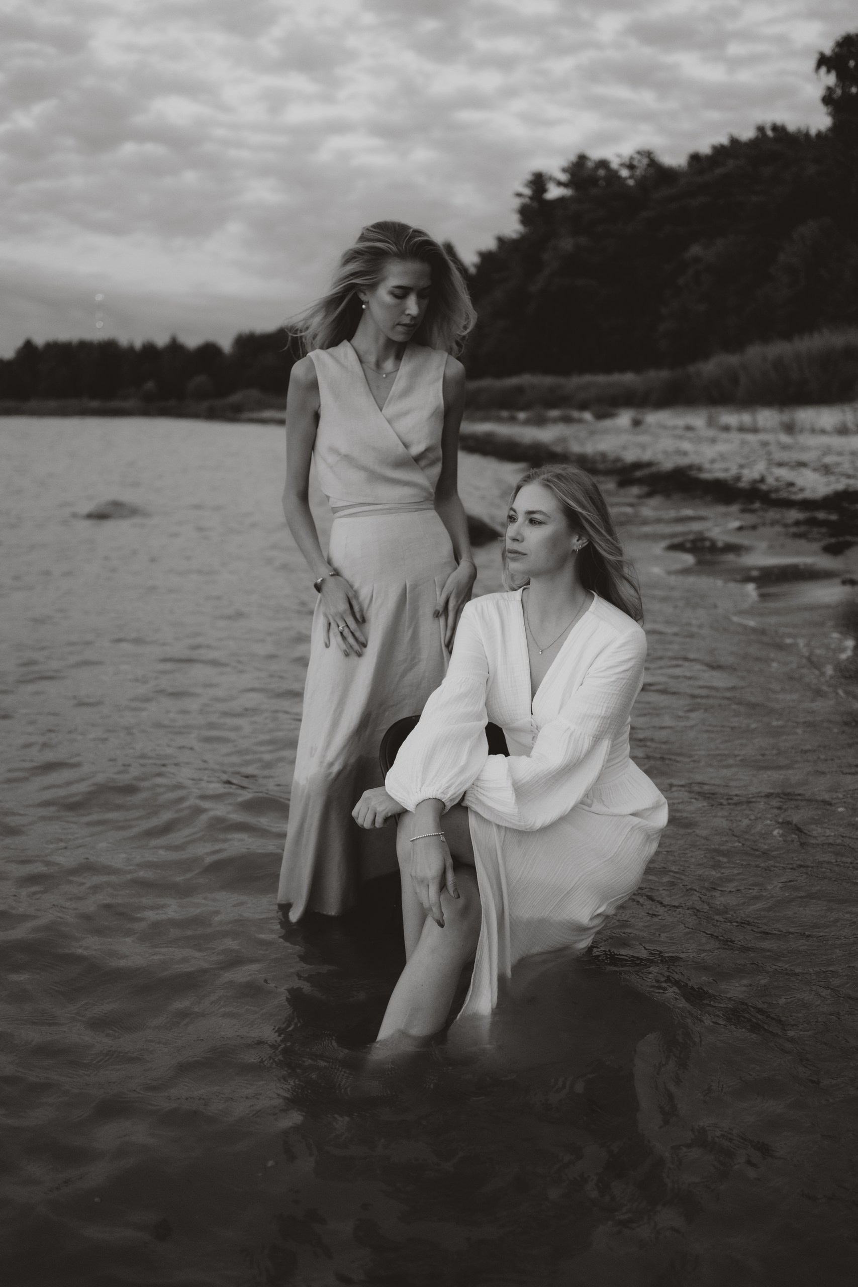 Portrait of Josephine Vaher-Vahter and Adeline Vaher-Vahter, photographed by Anna Chekryshova