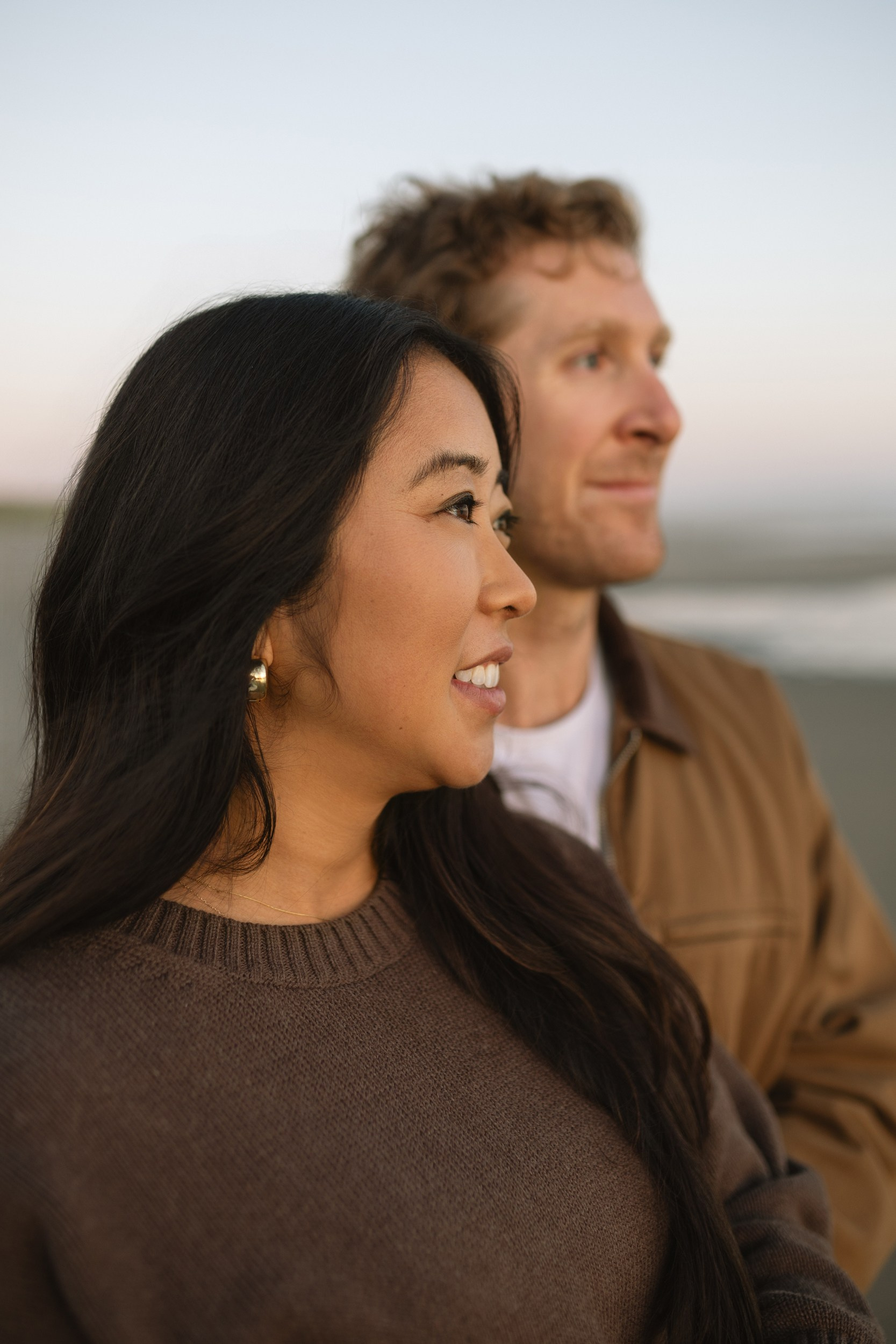 Bay Area Maternity Sunset Photo Session at Ocean Beach