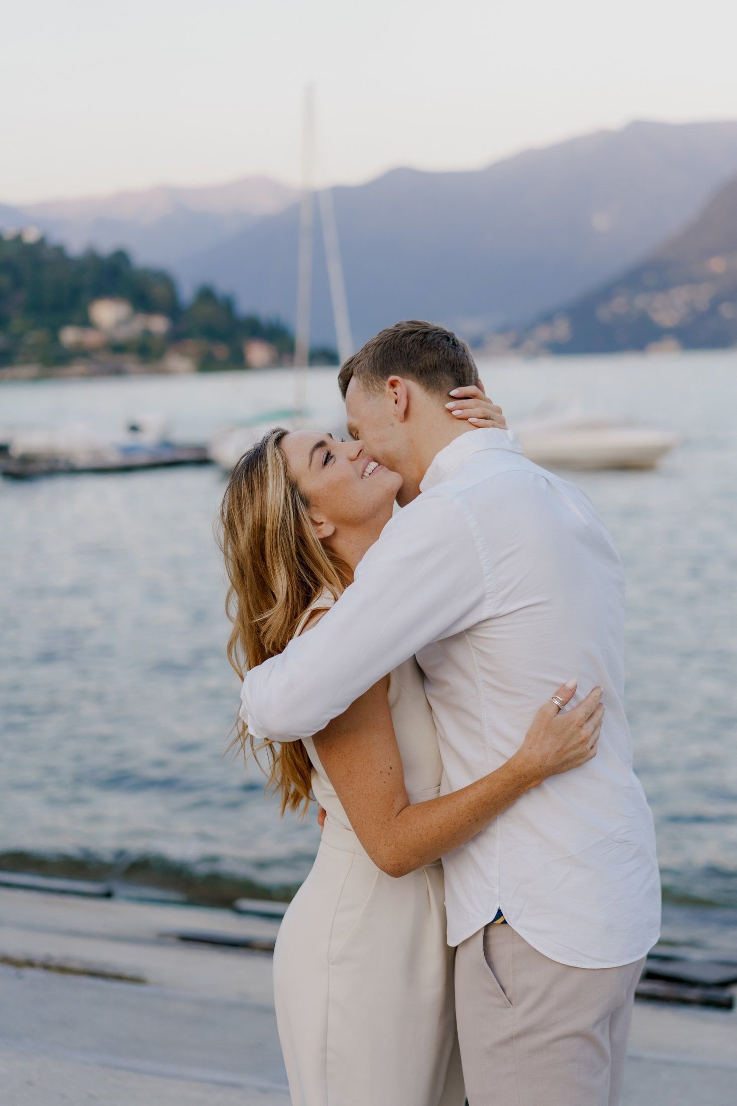 Lake Como Engagement Photo Session Photographer | Inna Zaytseva Photography. Wedding photographer in Europe. Based in Italy, Lake Como. Aesthetic elegant story-telling