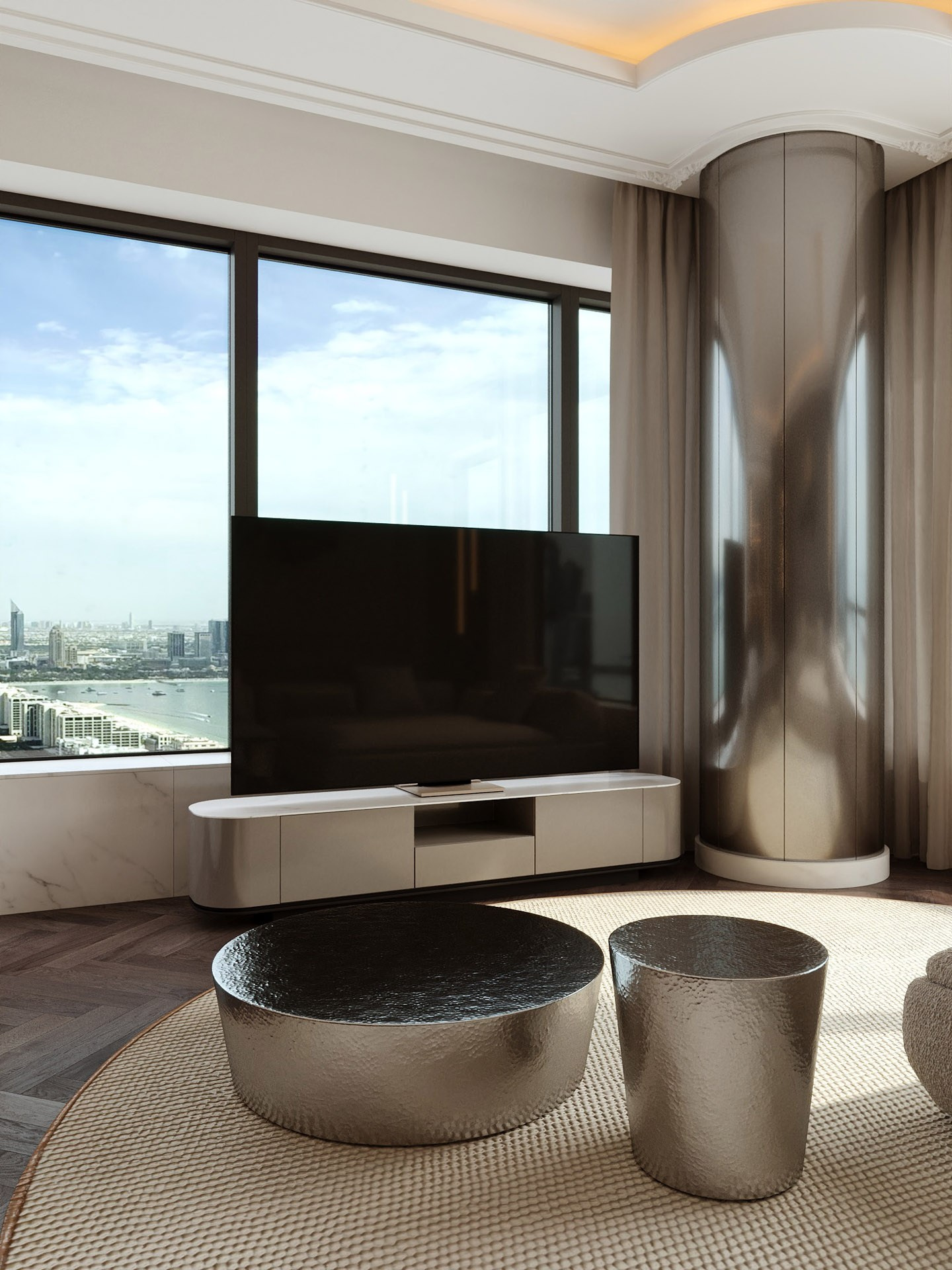 APARTMENT ON PALM JUMEIRAH IN DUBAI. Дизайн интерьера и 3D-визуализация | AB Design Buro