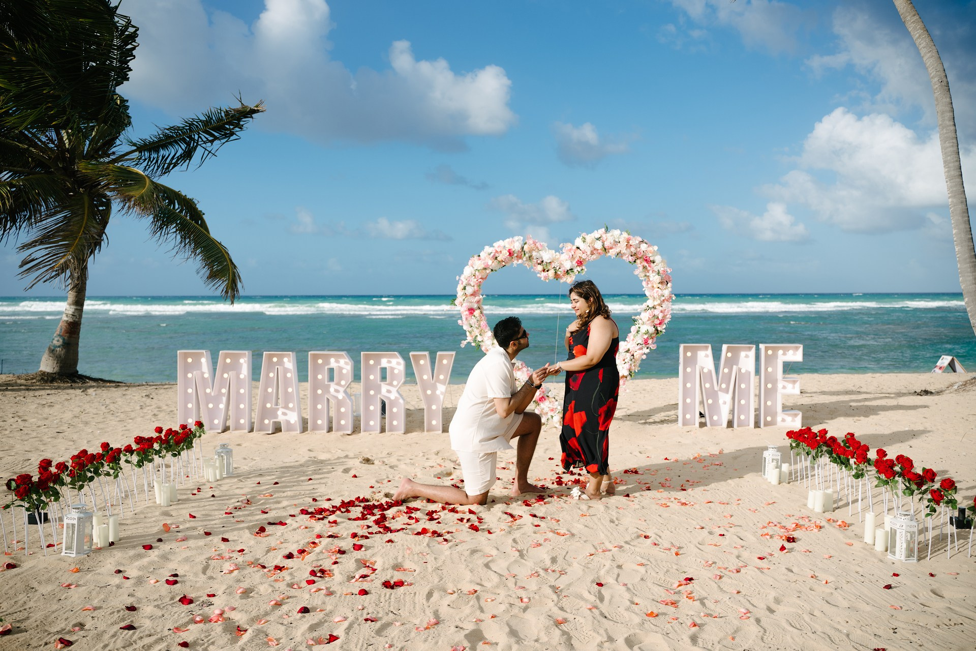Pedidos de Casamento em Punta Cana | Pacotes Românticos na Praia. Fotógrafo de Casamento e Pedido de Casamento em Punta Cana — Mikhail Chernov