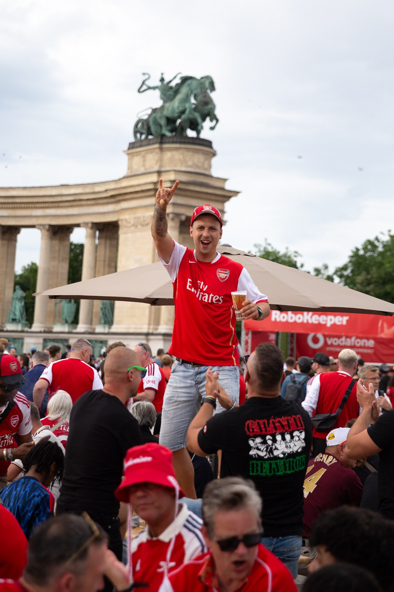 UEFA Champions League Final. Arsenal vs PSG. Budapest 2026. Arsenal Fan Zone. Photographer in Budapest — Yura Knyazev