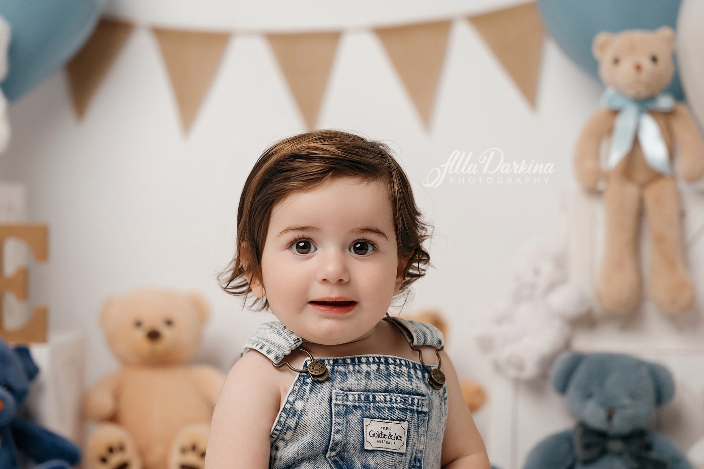 Teddy bear cake smash session. Newborn and family photographer. Hills District. Sydney