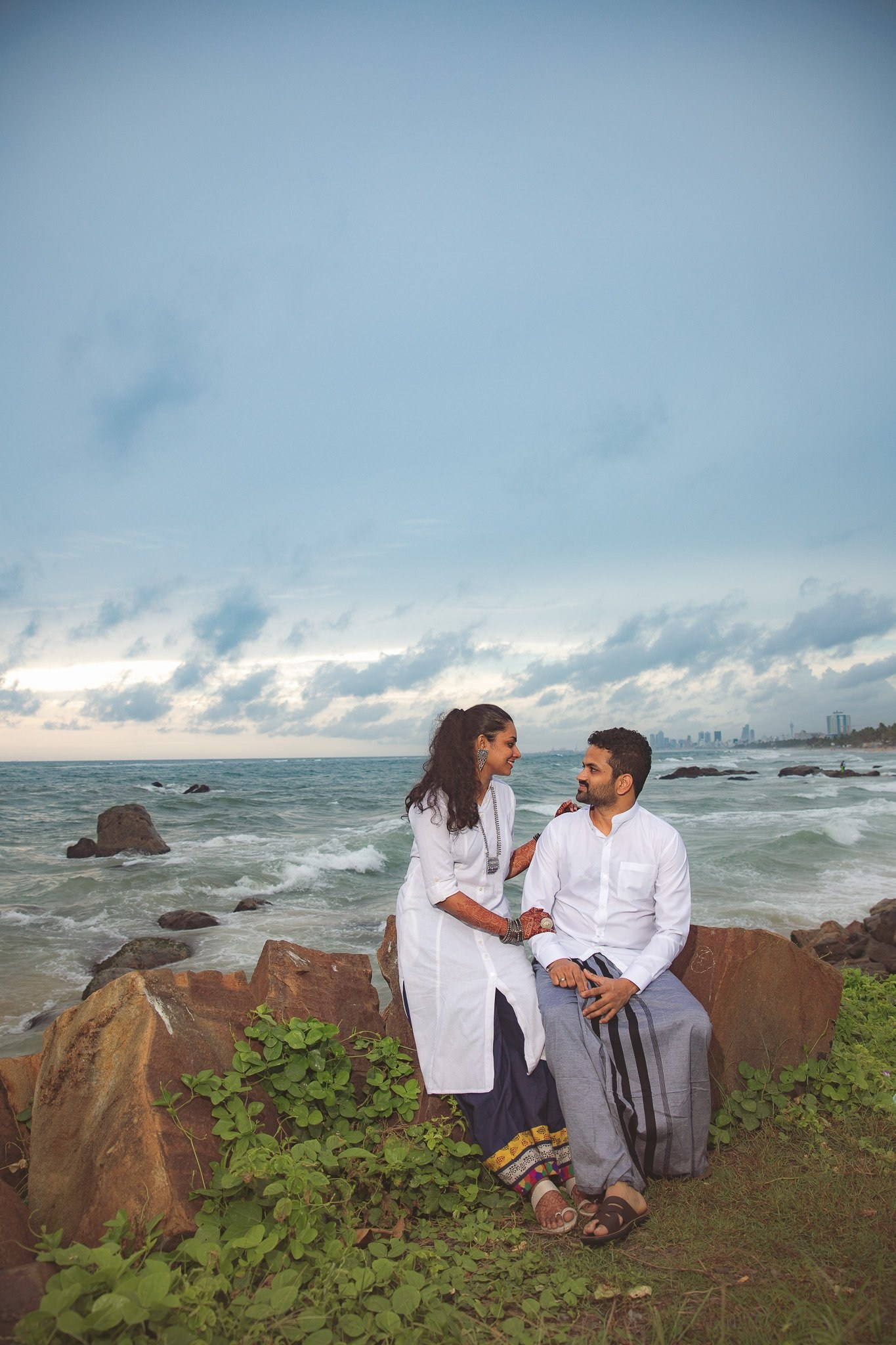 Post wedding portraits at Mount Lavinia, Sri Lanka