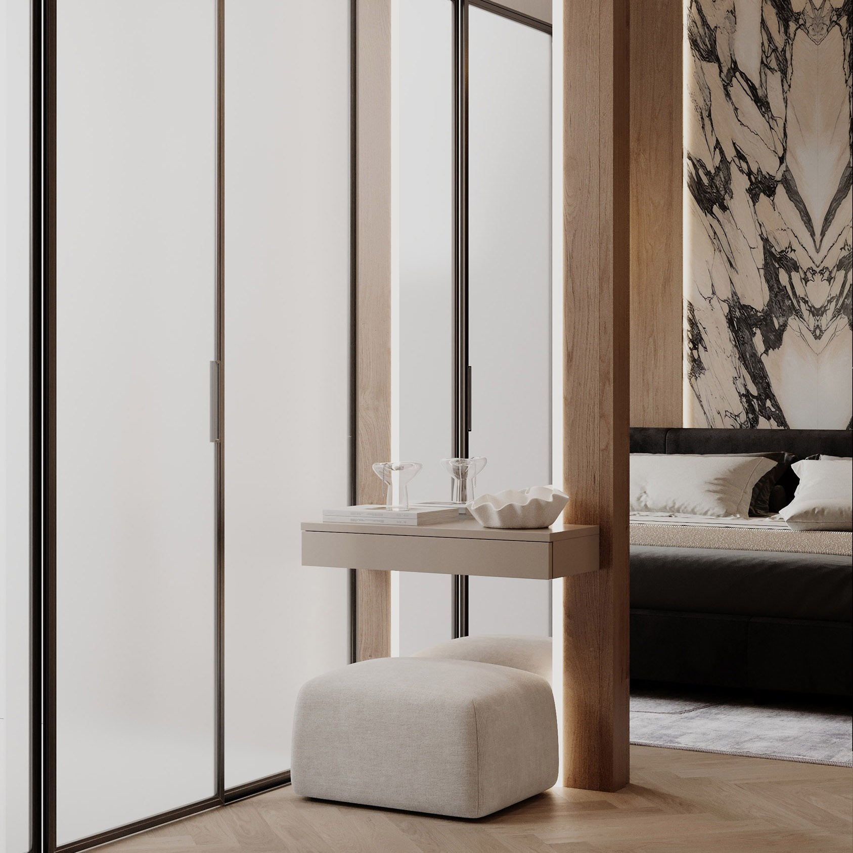 APARTMENT IN DHELI. Дизайн интерьера и 3D-визуализация | AB Design Buro