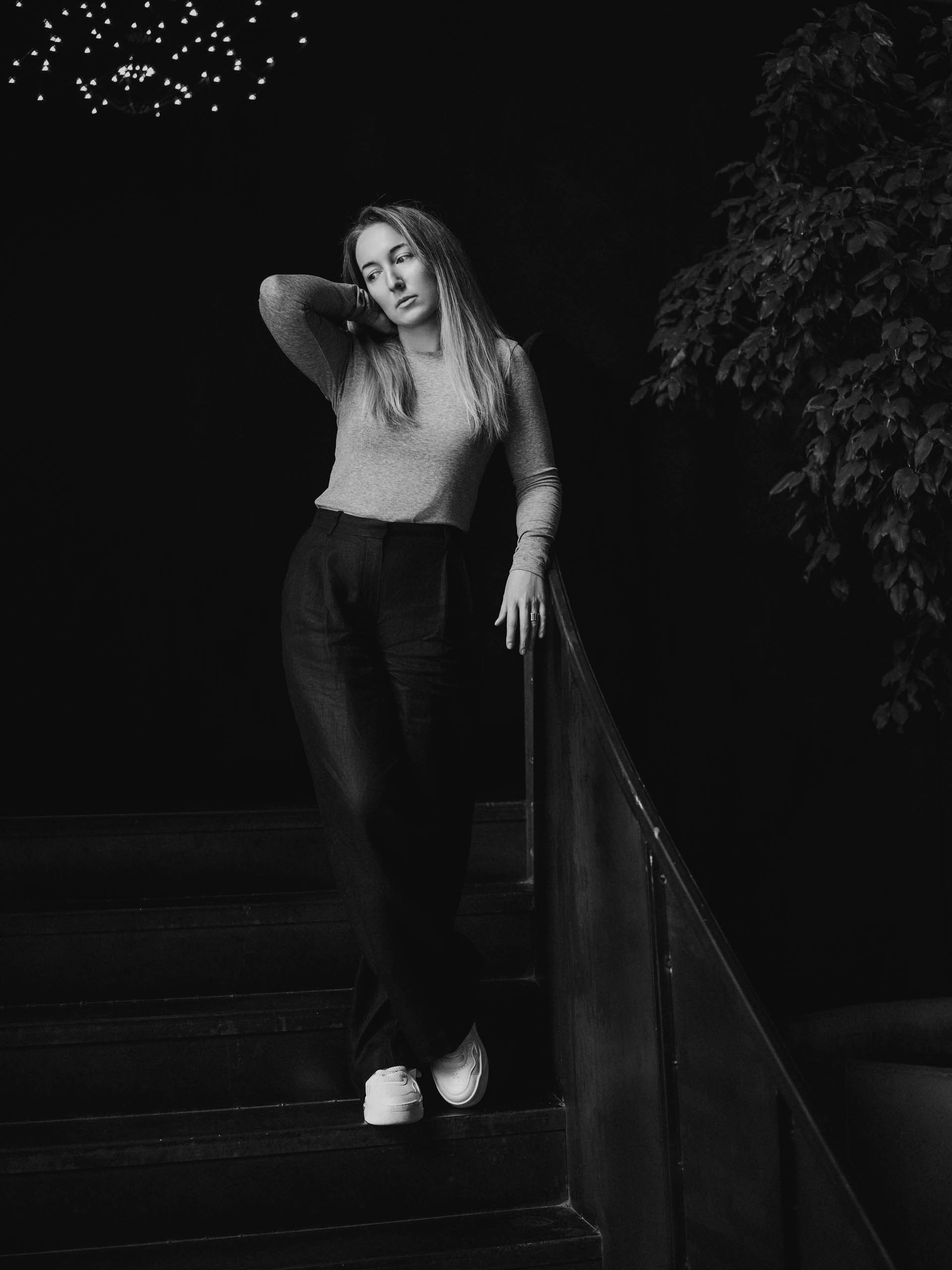 Woman with flowing dress portrait at Dimçayı River