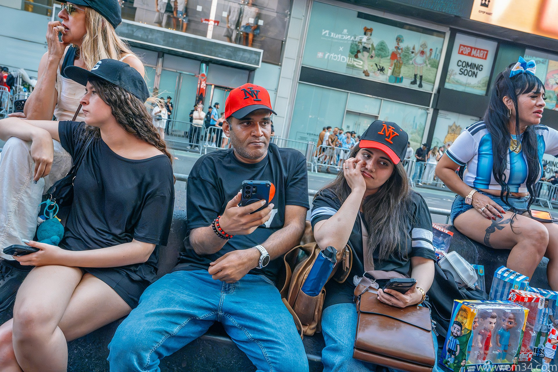 Spain vs Argentina Fans in Times Square | Street Photography by Emin Kuliyev
