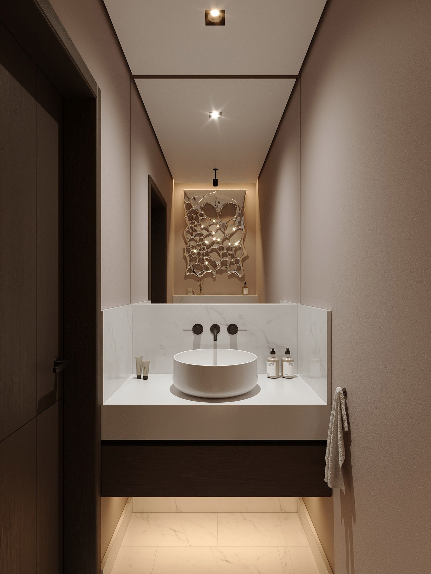 APARTMENT ON PALM JUMEIRAH IN DUBAI. Дизайн интерьера и 3D-визуализация | AB Design Buro