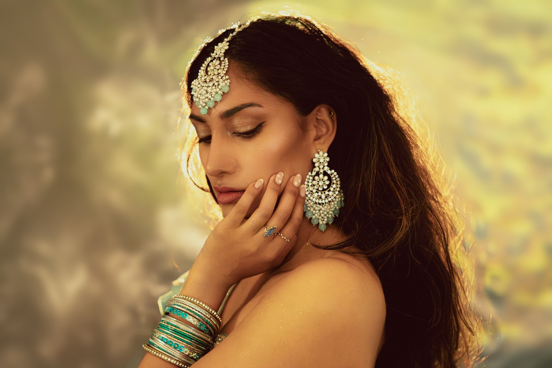 Dream Portrait in Traditional Indian Attire — Studio Photoshoot in Rotterdam. Romantic & Soulful Photography by Natalia Olhova in Rotterdam