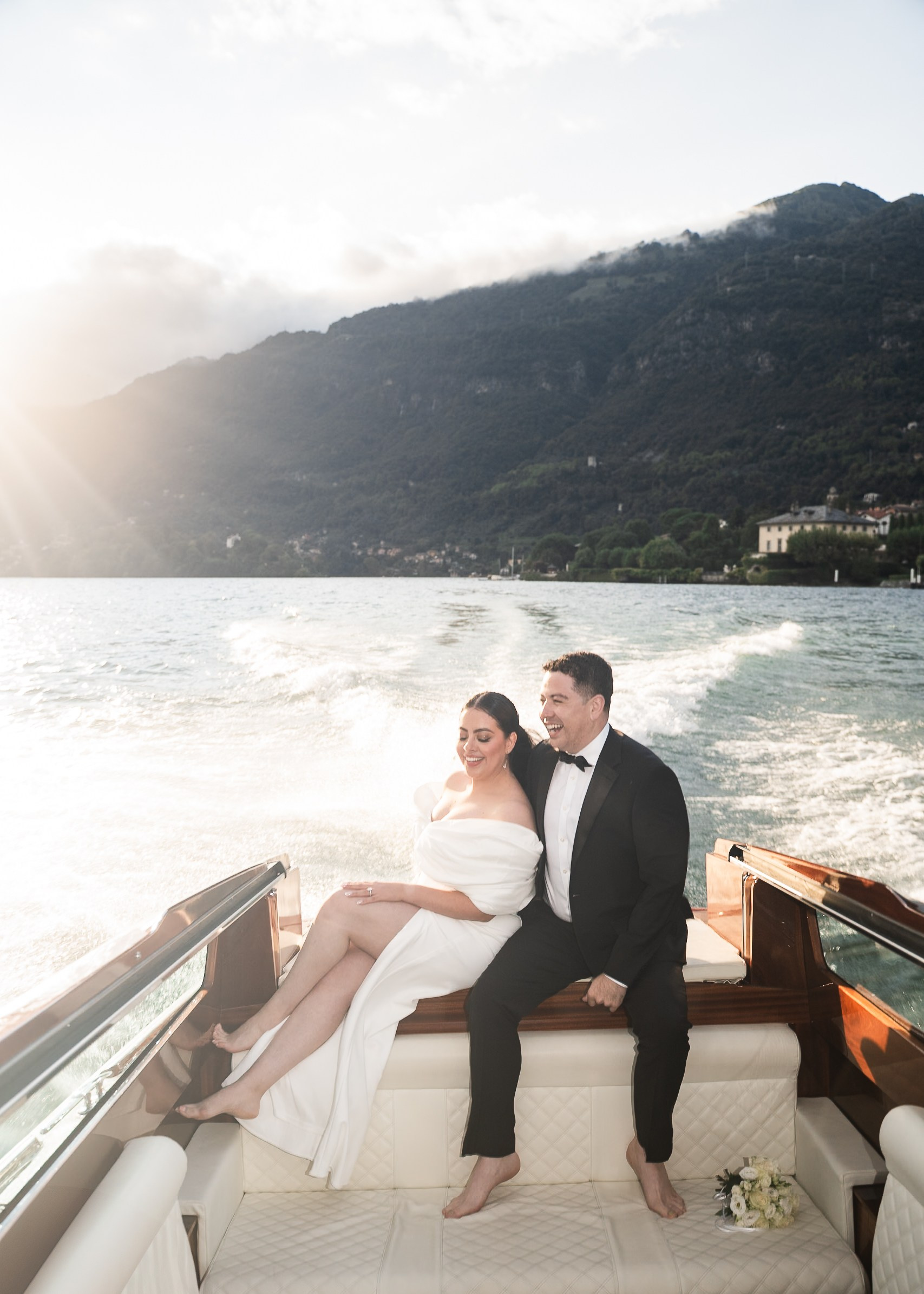 Lake Como Boat Proposal Photographer | Private Boat Proposal Ideas