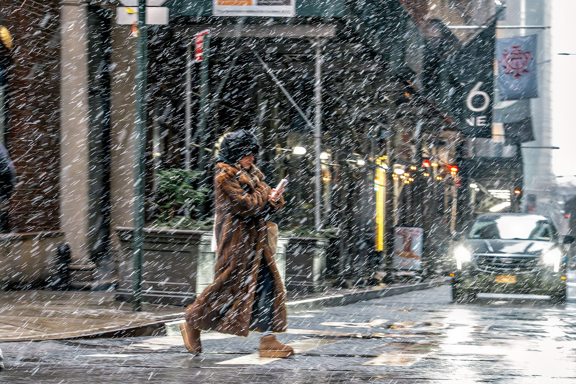 Manhattan Snowfall Street Photography — Wall Street to Brooklyn Bridge, Quiet Winter Mood Before NYC Snowstorm. Emin Kuliyev — Award-Winning Wedding Photojournalist NYC & USA | Best Wedding Photographer Known for Candid, Timeless Moments