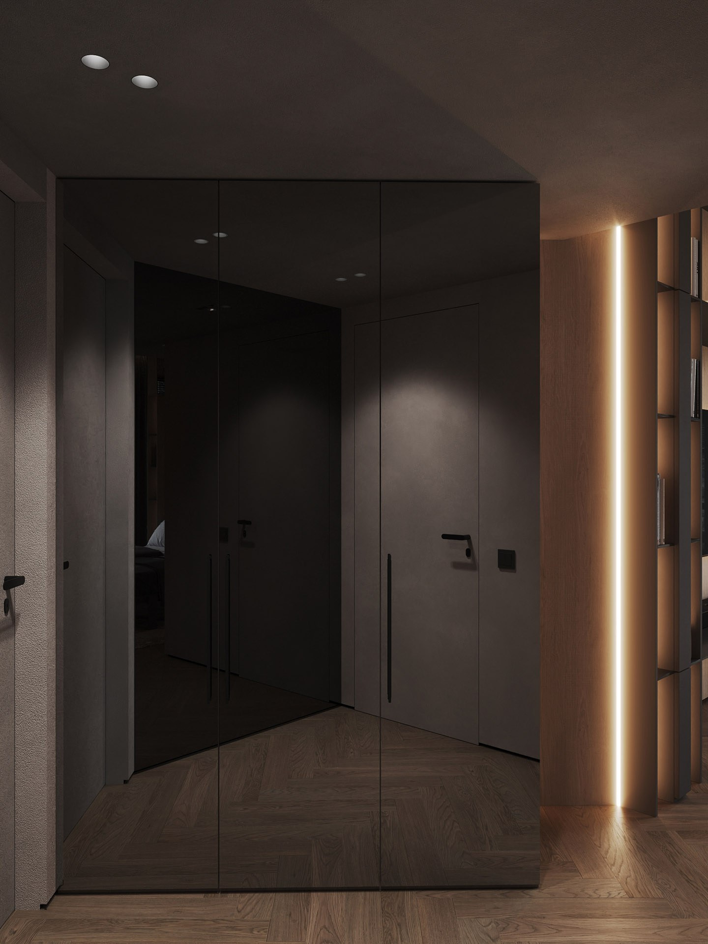 APARTMENT WITH BURJ KHALIFA VIEW. Дизайн интерьера и 3D-визуализация | AB Design Buro