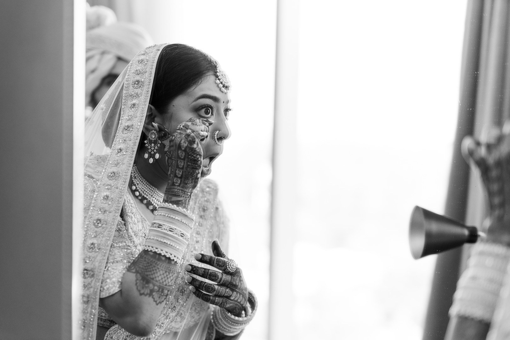 Hands in the Air: Chiranjeev & Niharika at Hyatt Centric Hebbal. Truly Yours | Documentary Wedding Photography & Films | Sharath Padaru, Bangalore