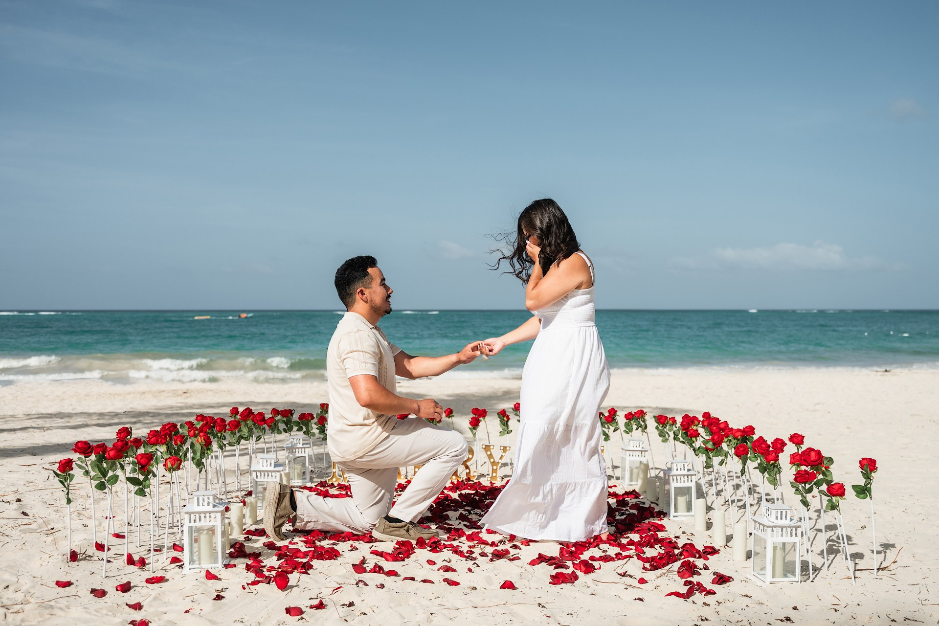 Punta Cana Proposal Packages from $300 | Private Beach Proposal. Luxury Marriage Proposals & Wedding Moments in Punta Cana | Mikhail Chernov Photography